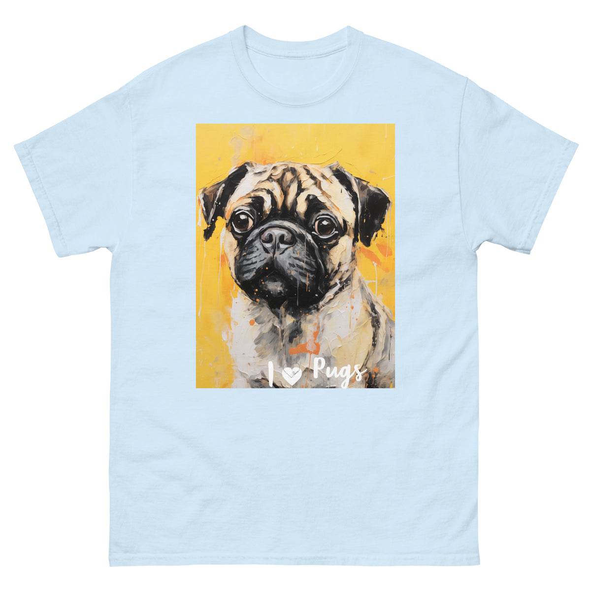 Men's classic tee - I ❤ DOGS - Pug