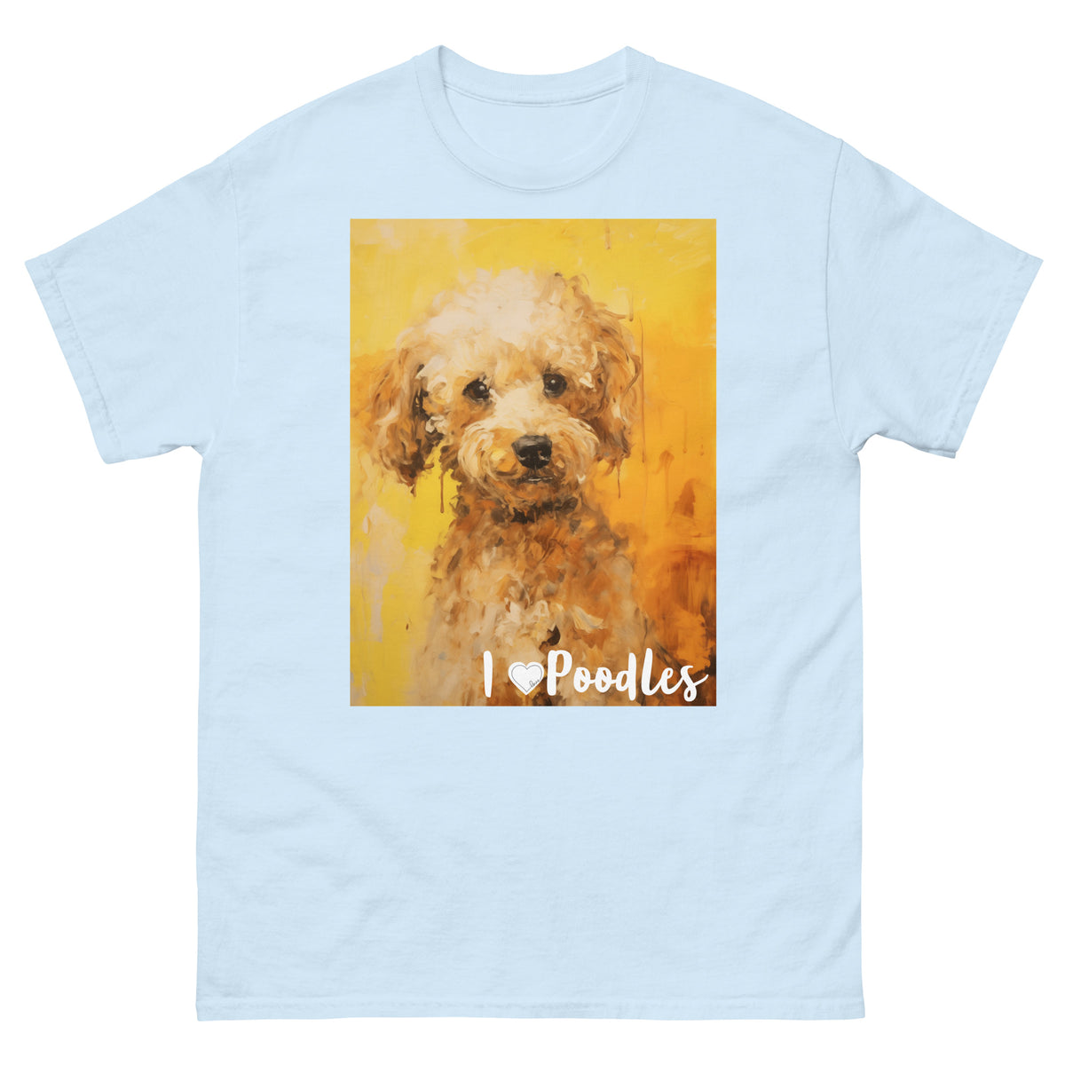 Men's classic tee - I ❤ DOGS - Poodle