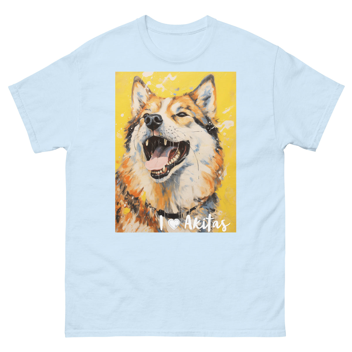 Men's classic tee - I ❤ DOGS - Akita