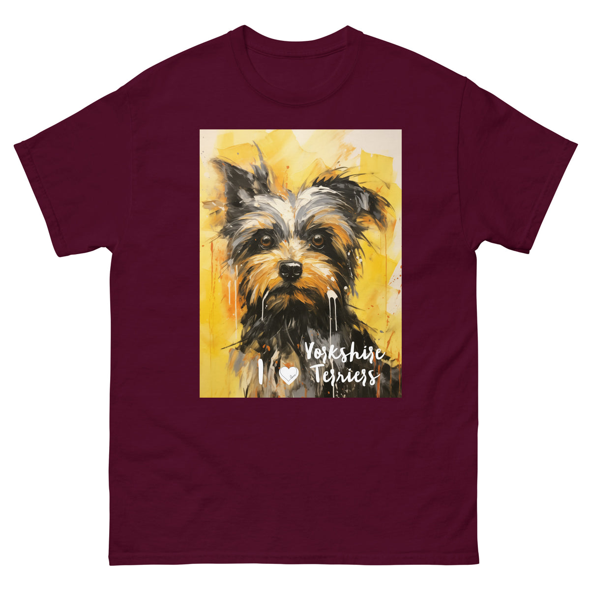 Men's classic tee - I ❤ DOGS - Yorkshire Terrier
