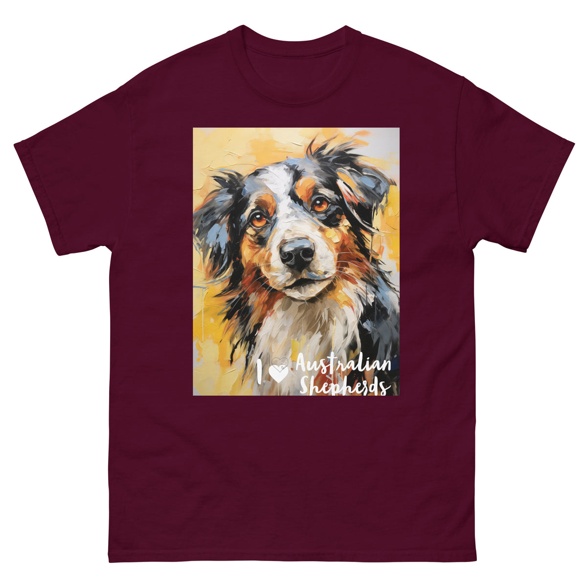 Men's classic tee - I ❤ DOGS - Australian Shepherd