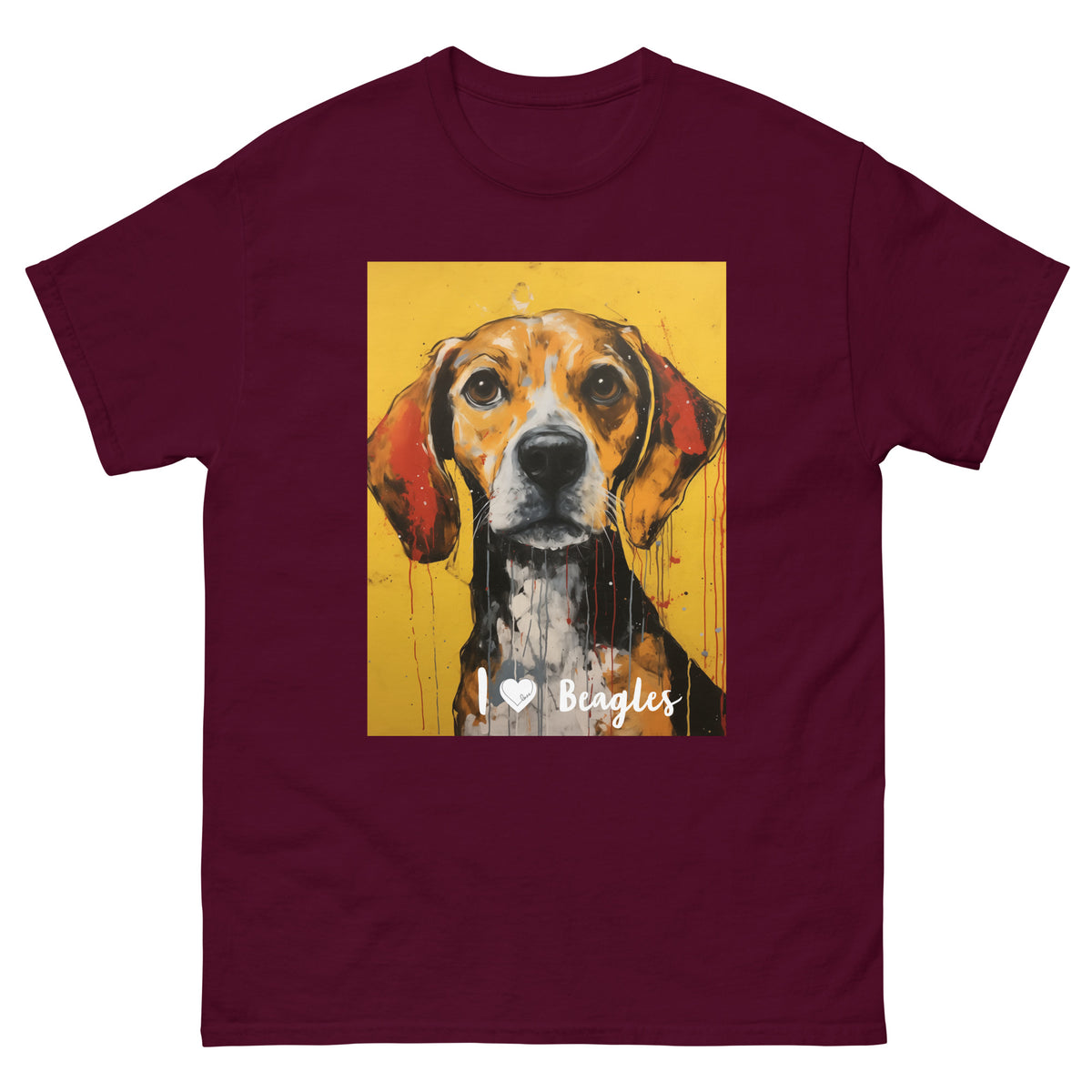 Men's classic tee - I ❤ DOGS - Beagle