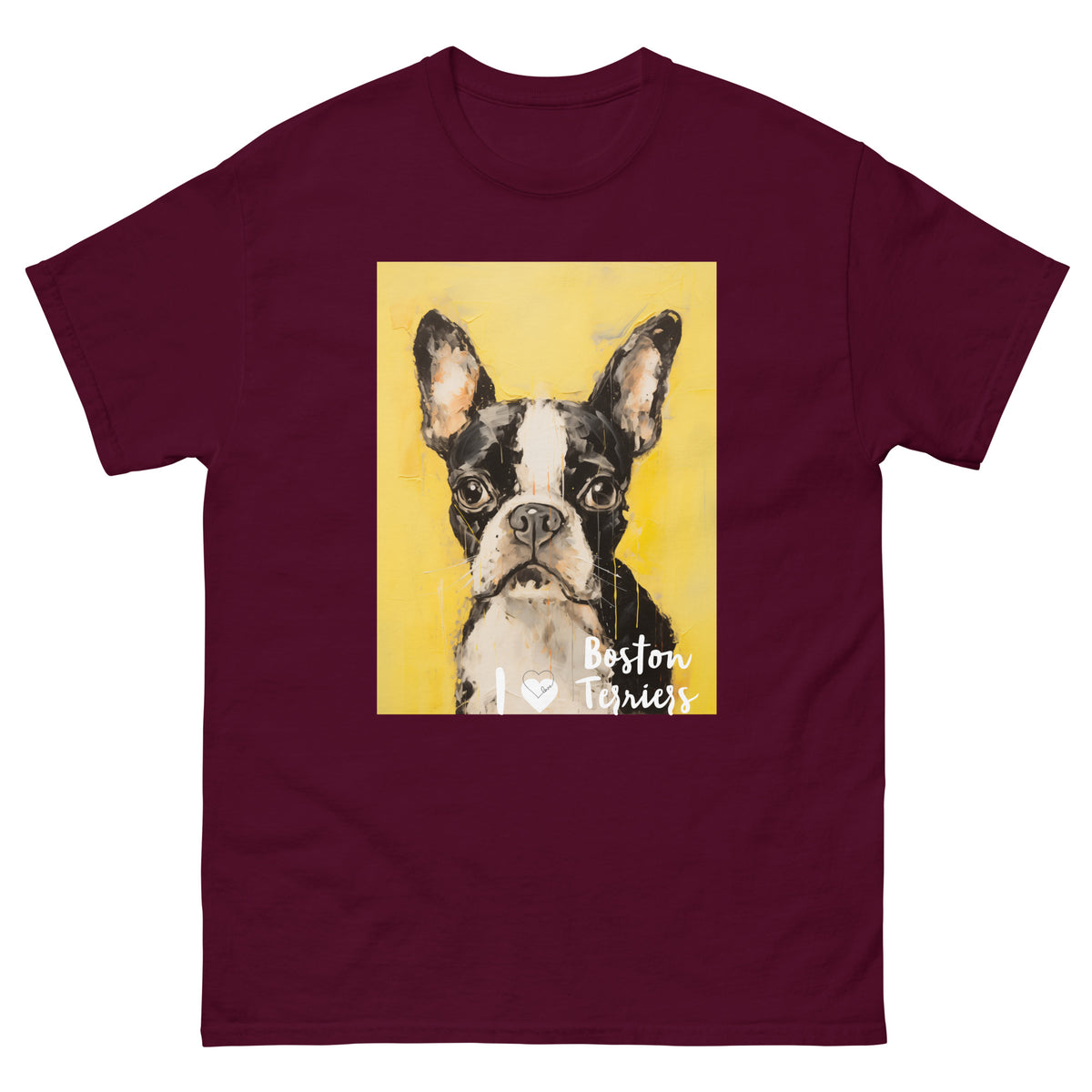 Men's classic tee - I ❤ DOGS - Boston Terrier