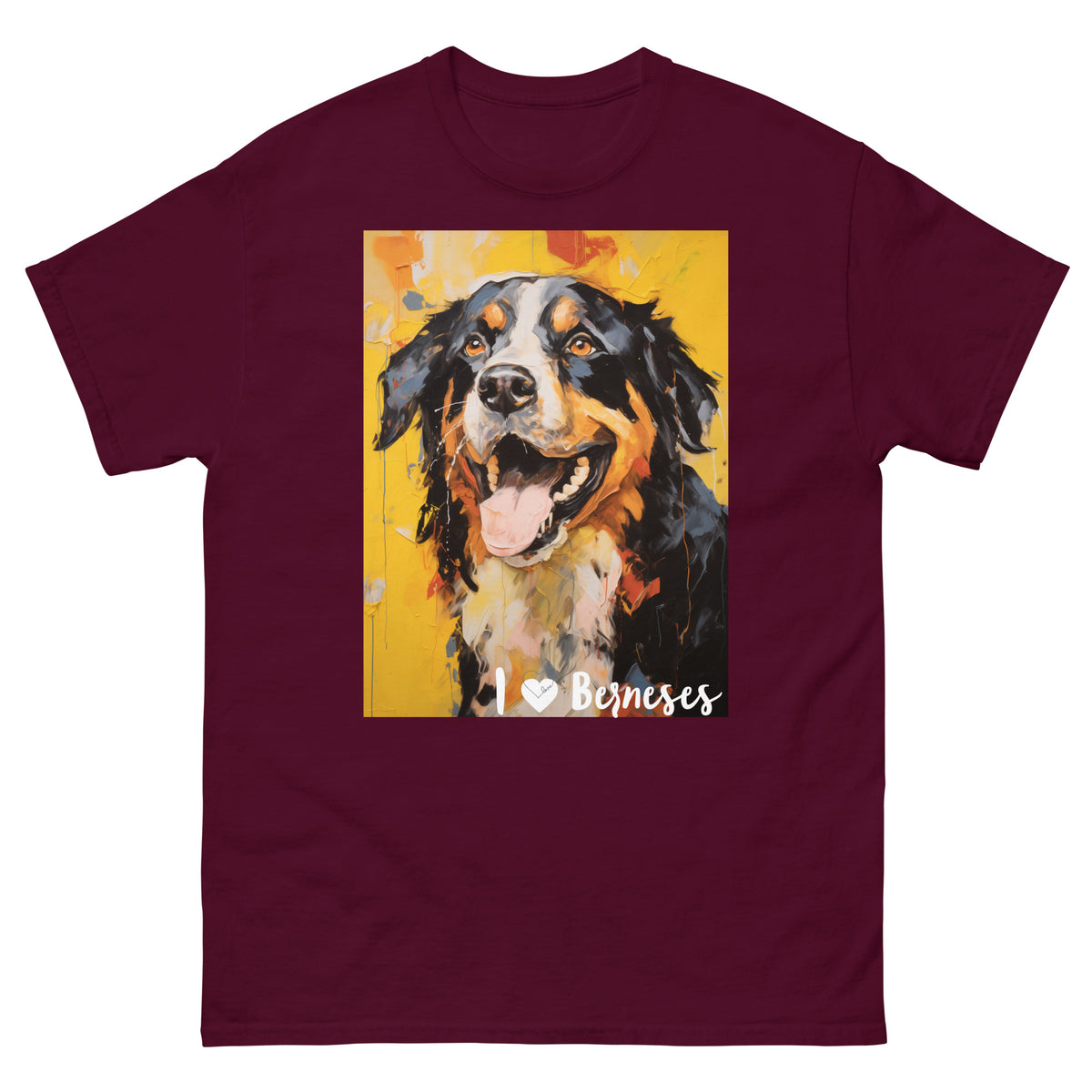 Men's classic tee - I ❤ DOGS - Bernese Mountain Dog