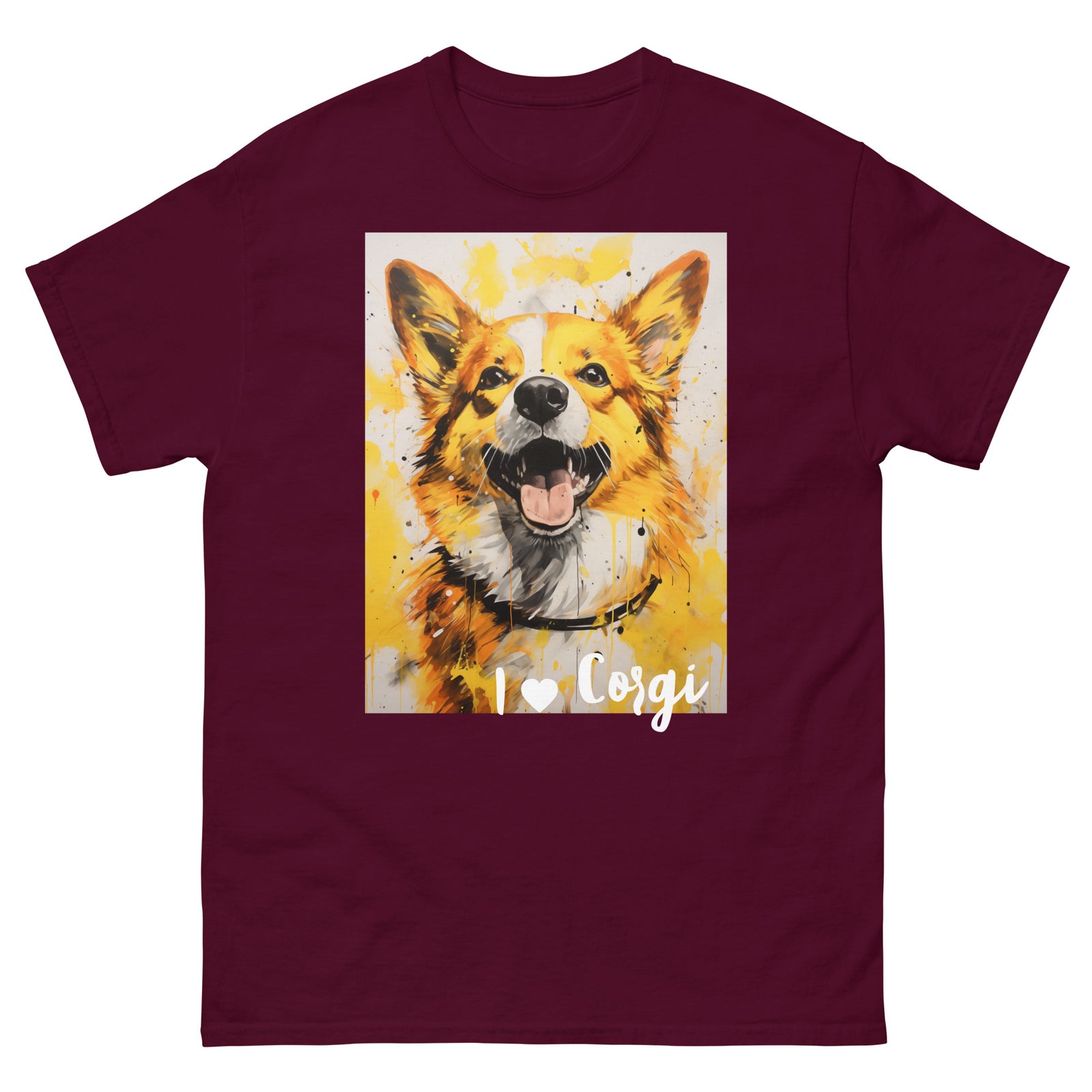 Men's classic tee - I ❤ DOGS - Pembroke Welsh Corgi