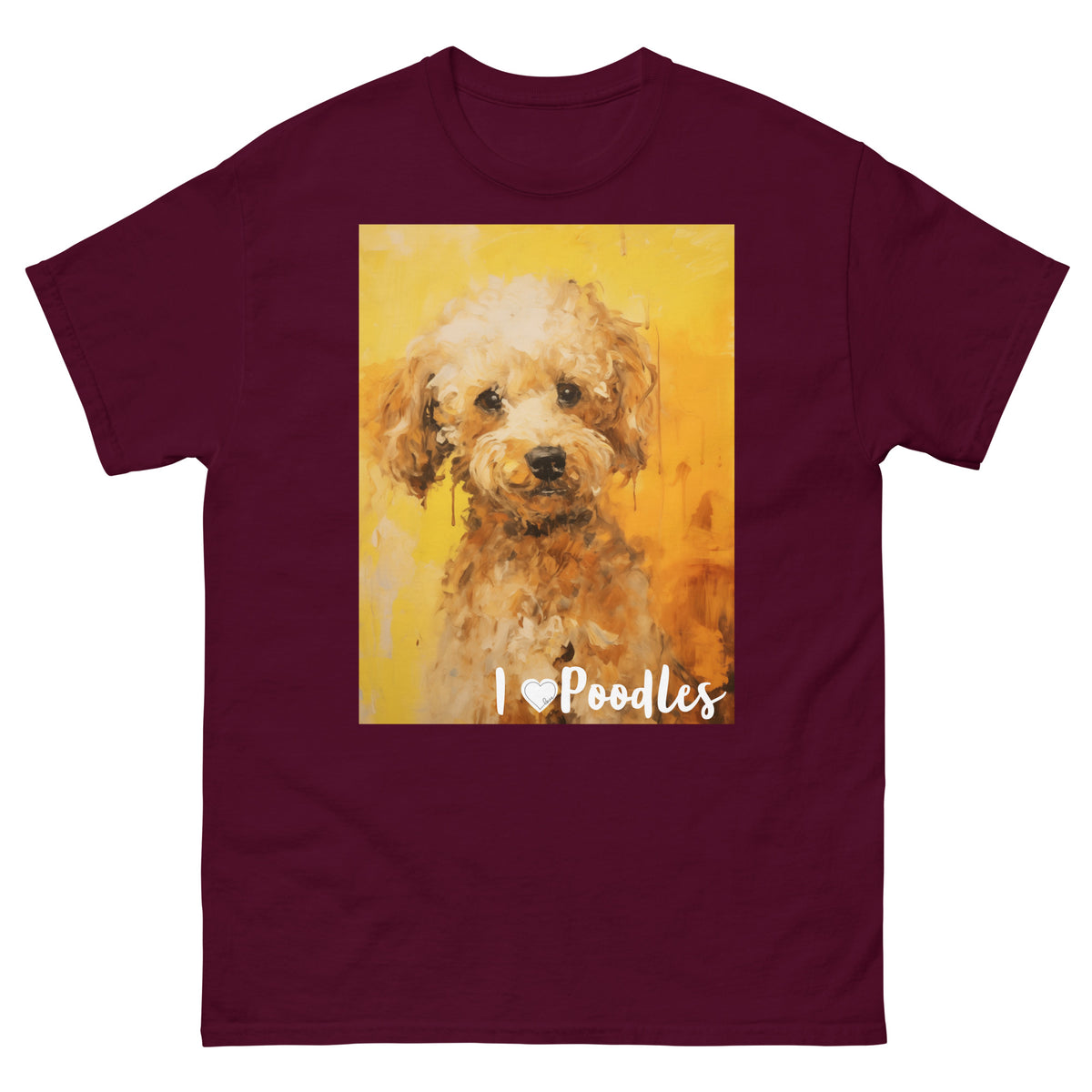 Men's classic tee - I ❤ DOGS - Poodle