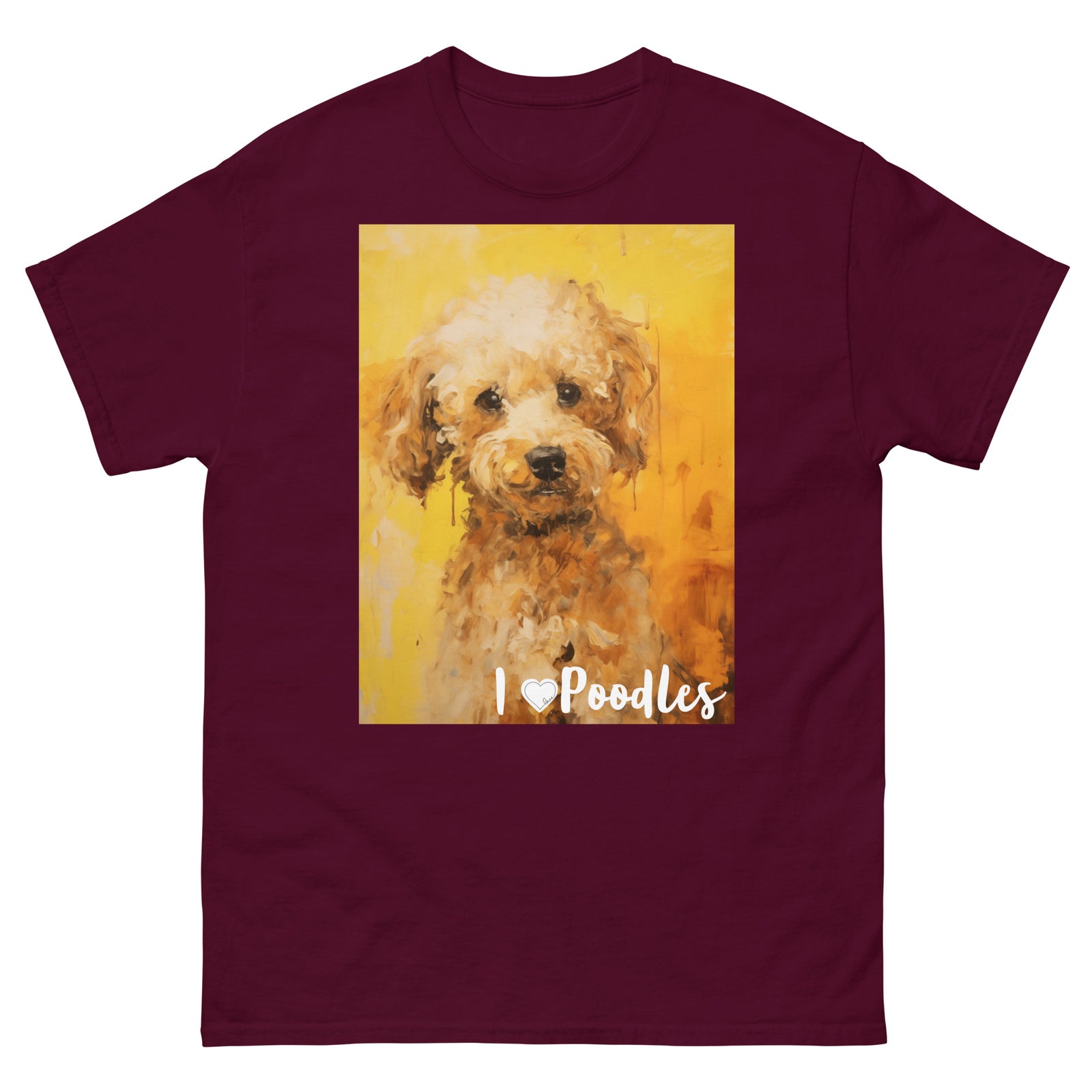 Men's classic tee - I ❤ DOGS - Poodle