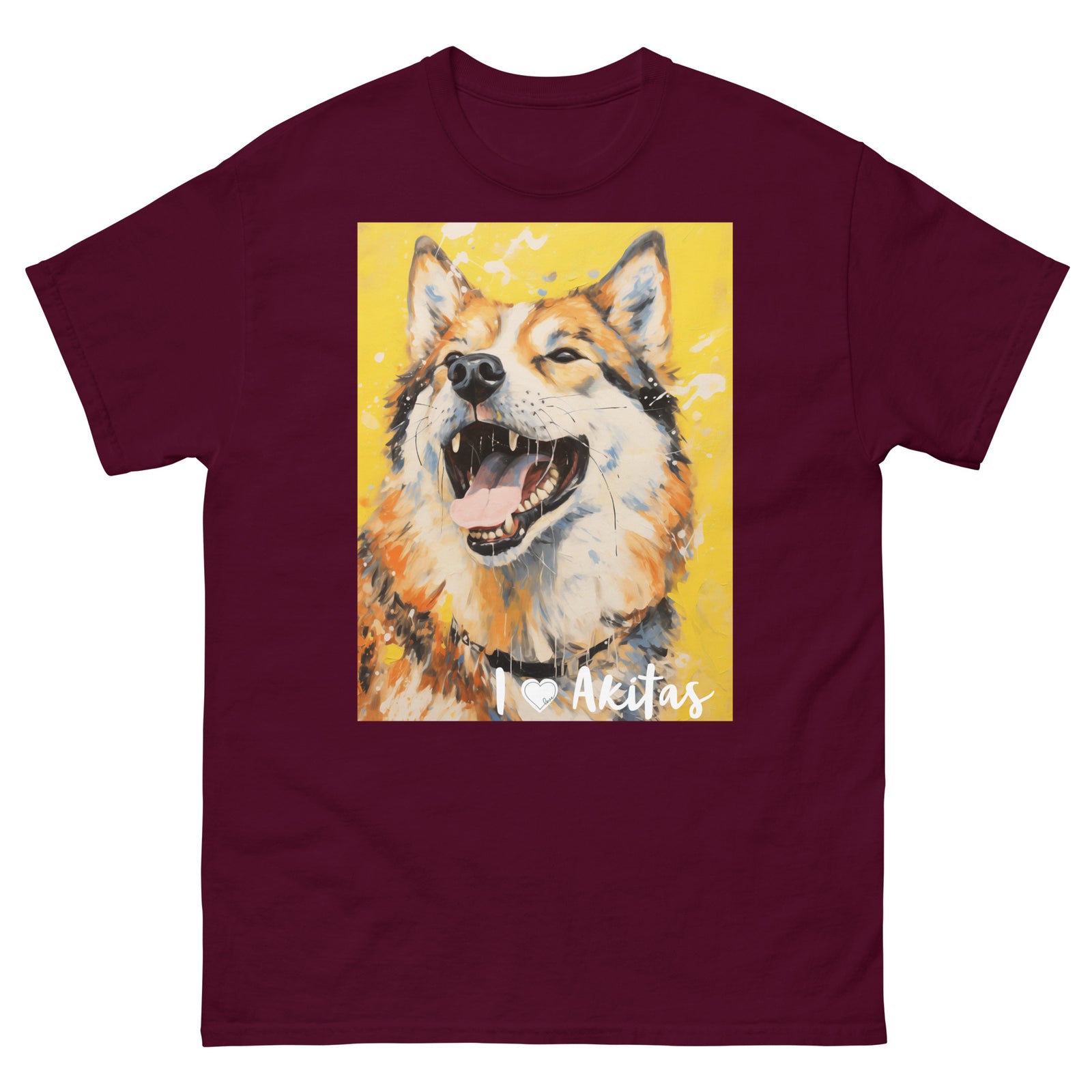 Men's classic tee - I ❤ DOGS - Akita