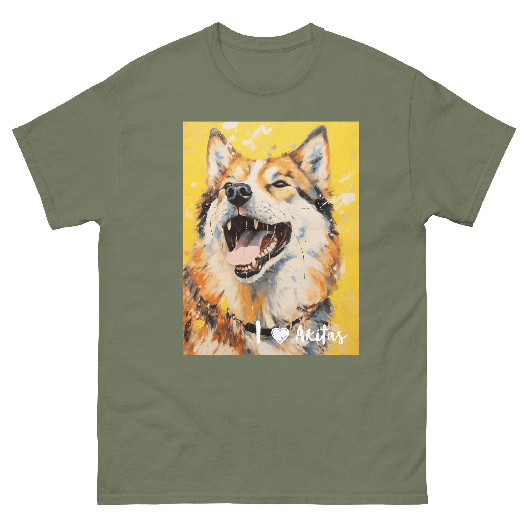 Men's classic tee - I ❤ DOGS - Akita