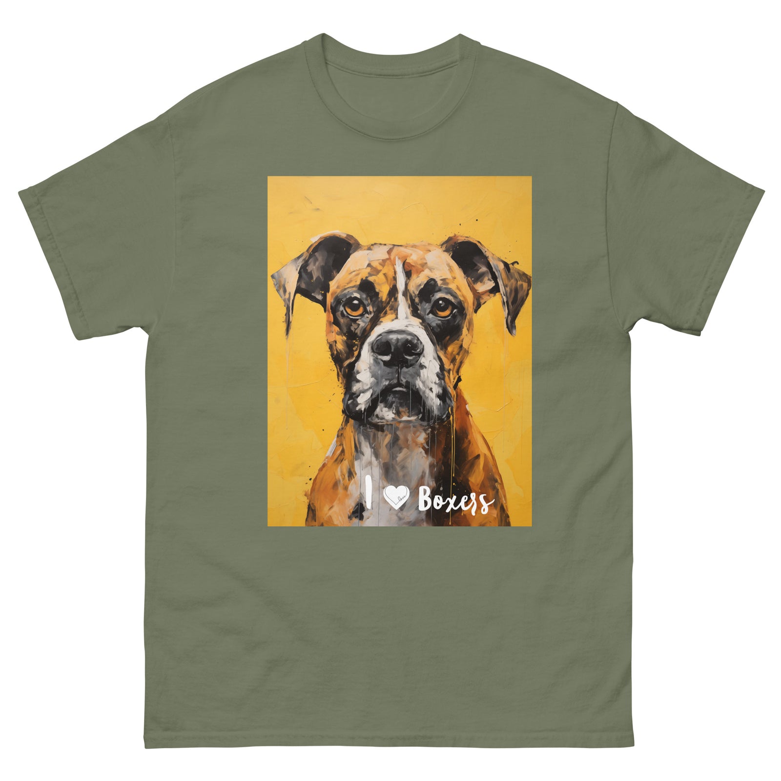 Men's classic tee - I ❤ DOGS - Boxer