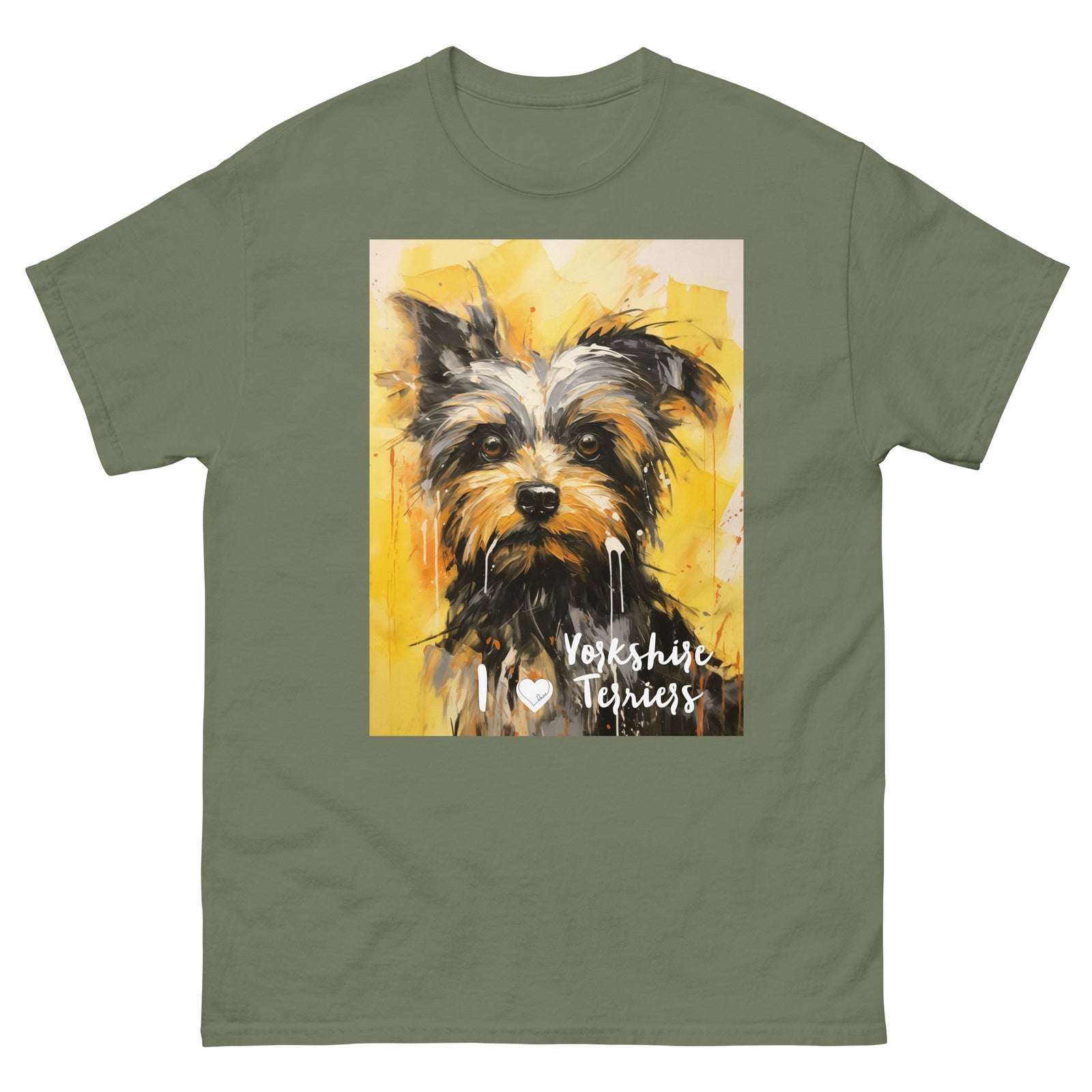 Men's classic tee - I ❤ DOGS - Yorkshire Terrier