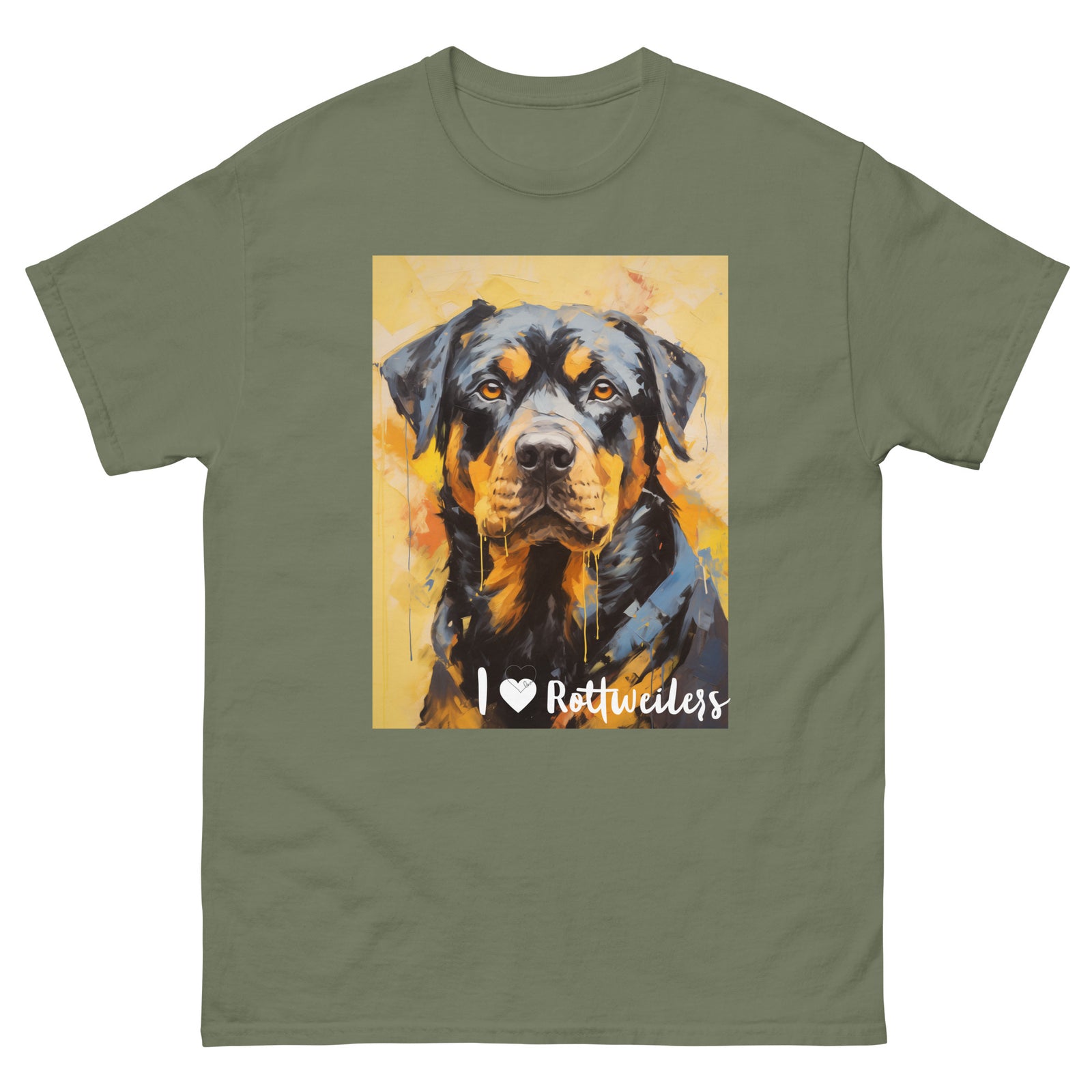 Men's classic tee - I ❤ DOGS - Rottweiler