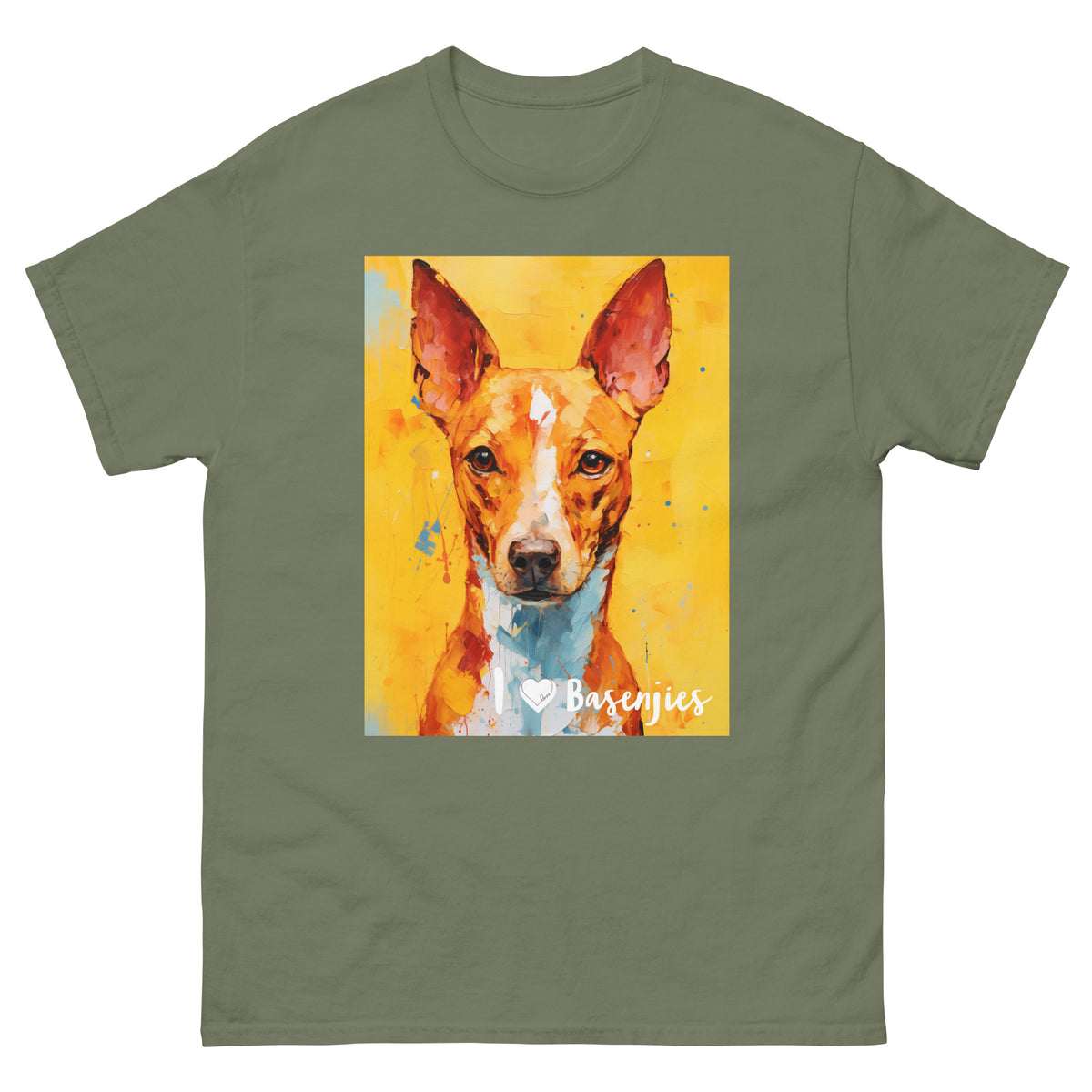 Men's classic tee - I ❤ DOGS - Basenji