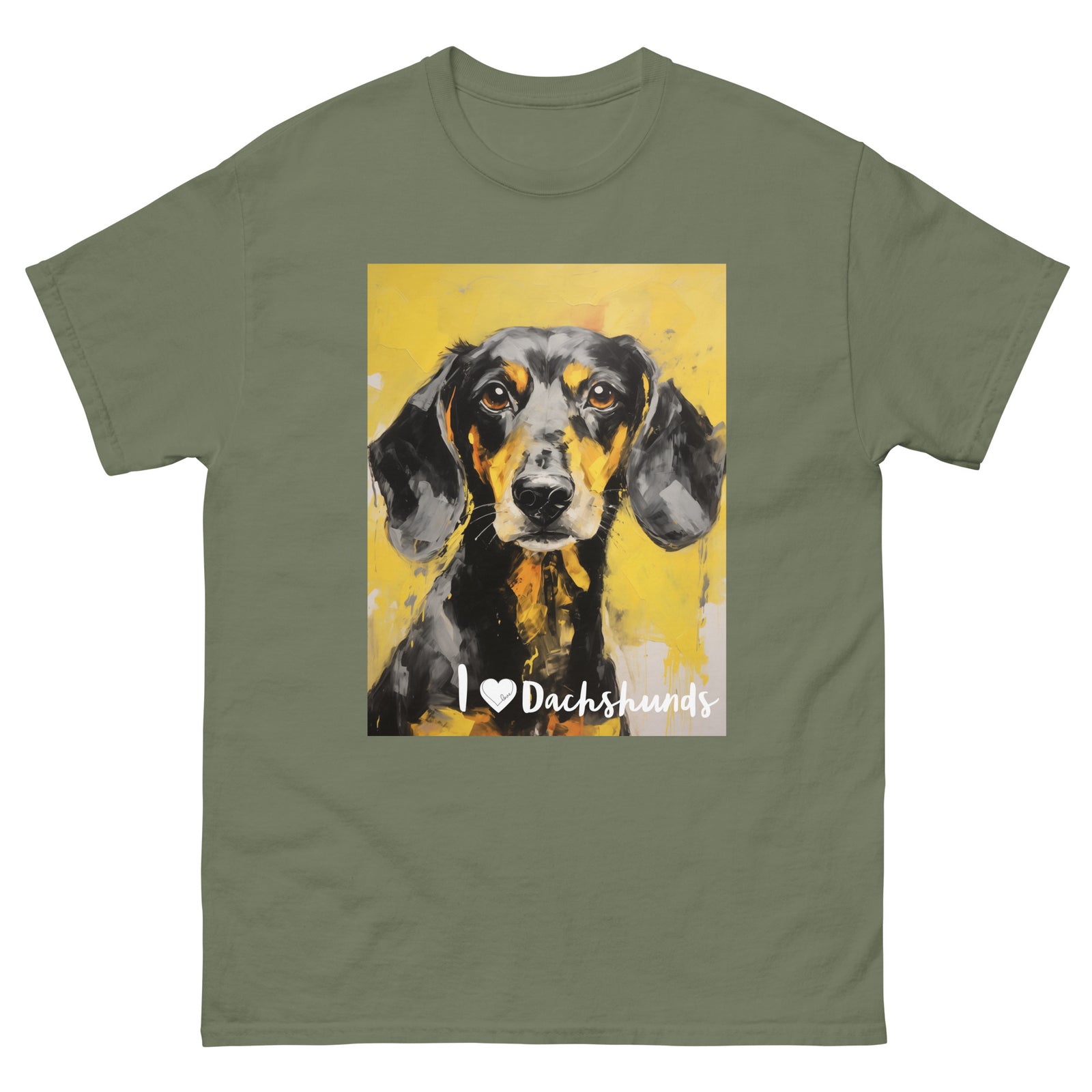 Men's classic tee - I ❤ DOGS - Dachshund