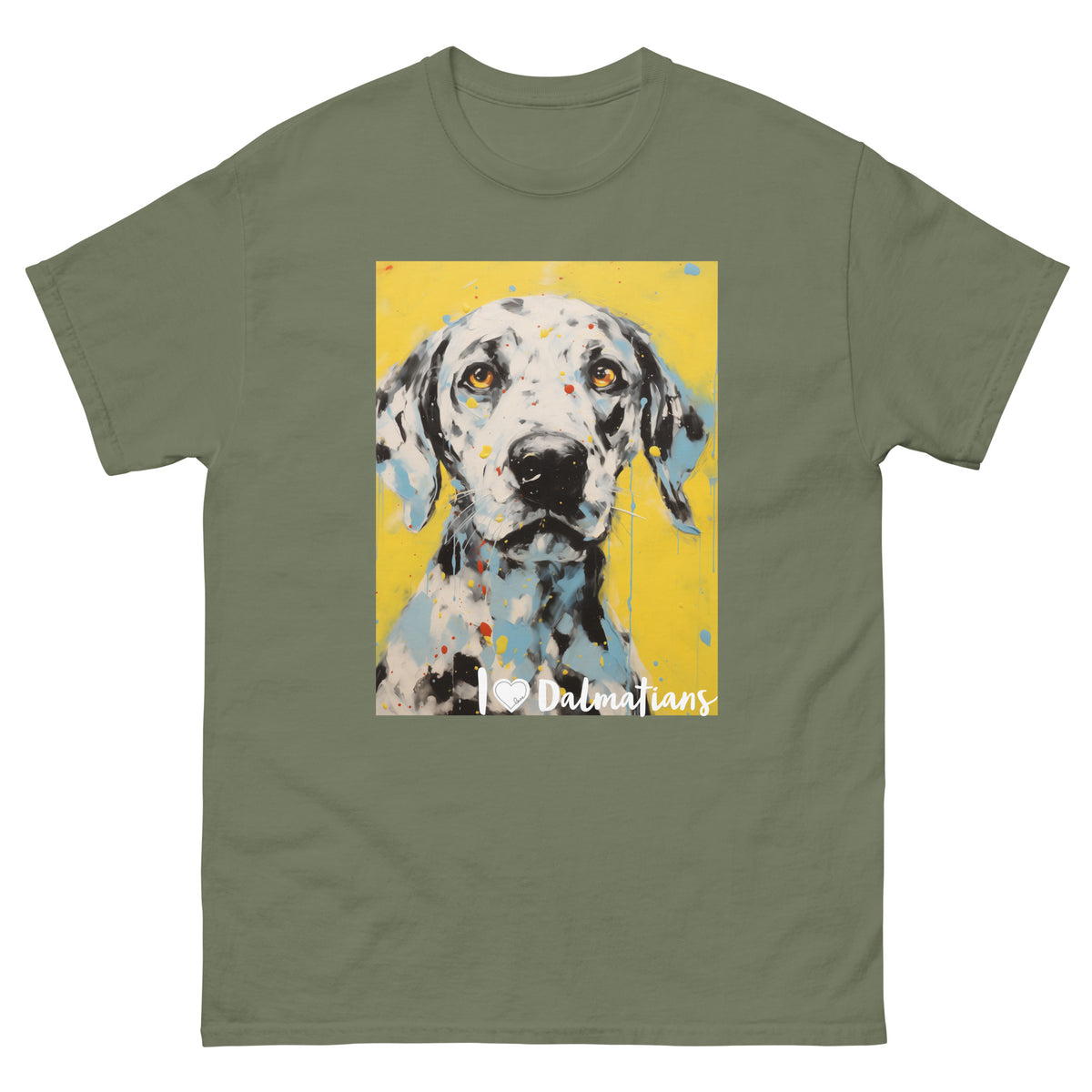 Men's classic tee - I ❤ DOGS - Dalmatian