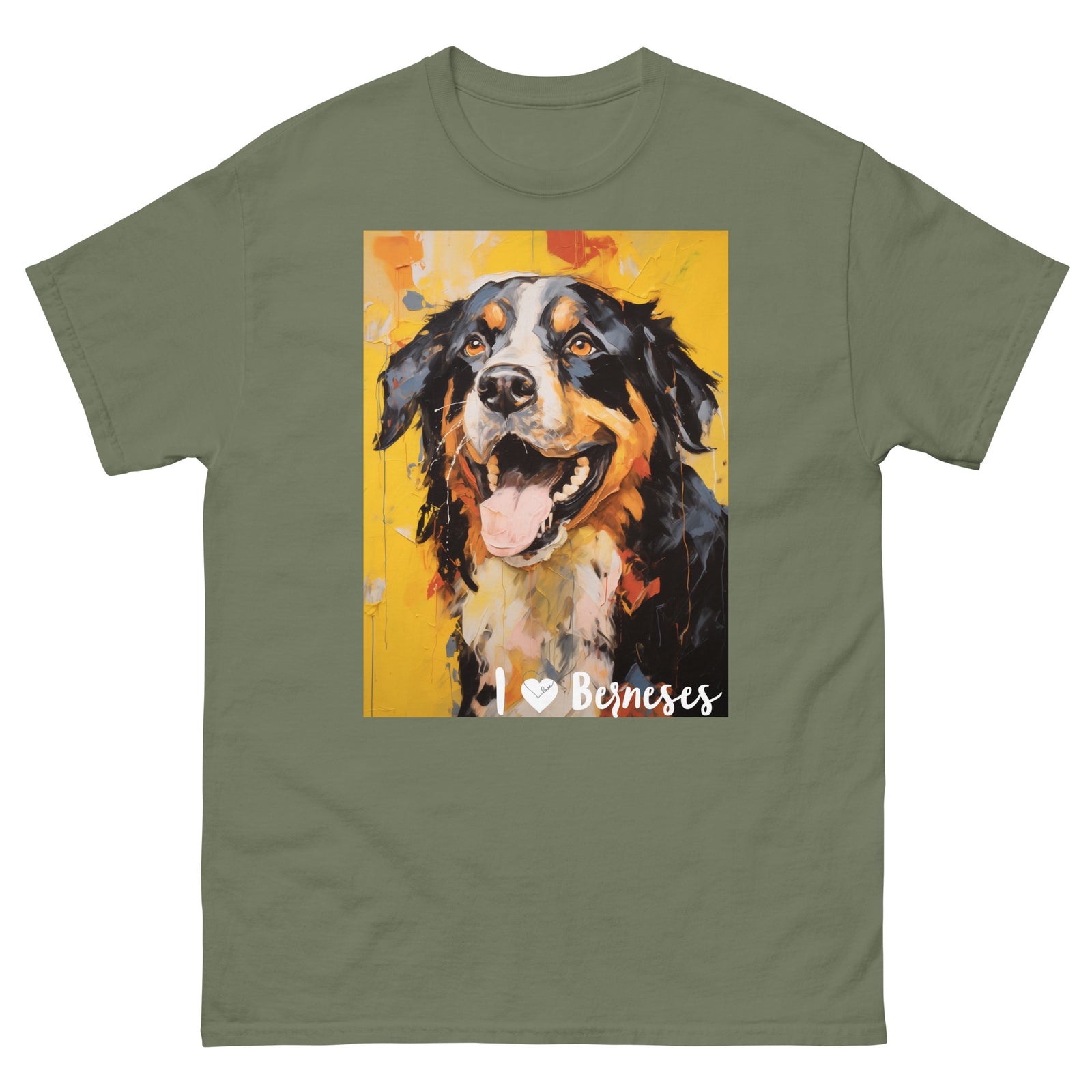 Men's classic tee - I ❤ DOGS - Bernese Mountain Dog