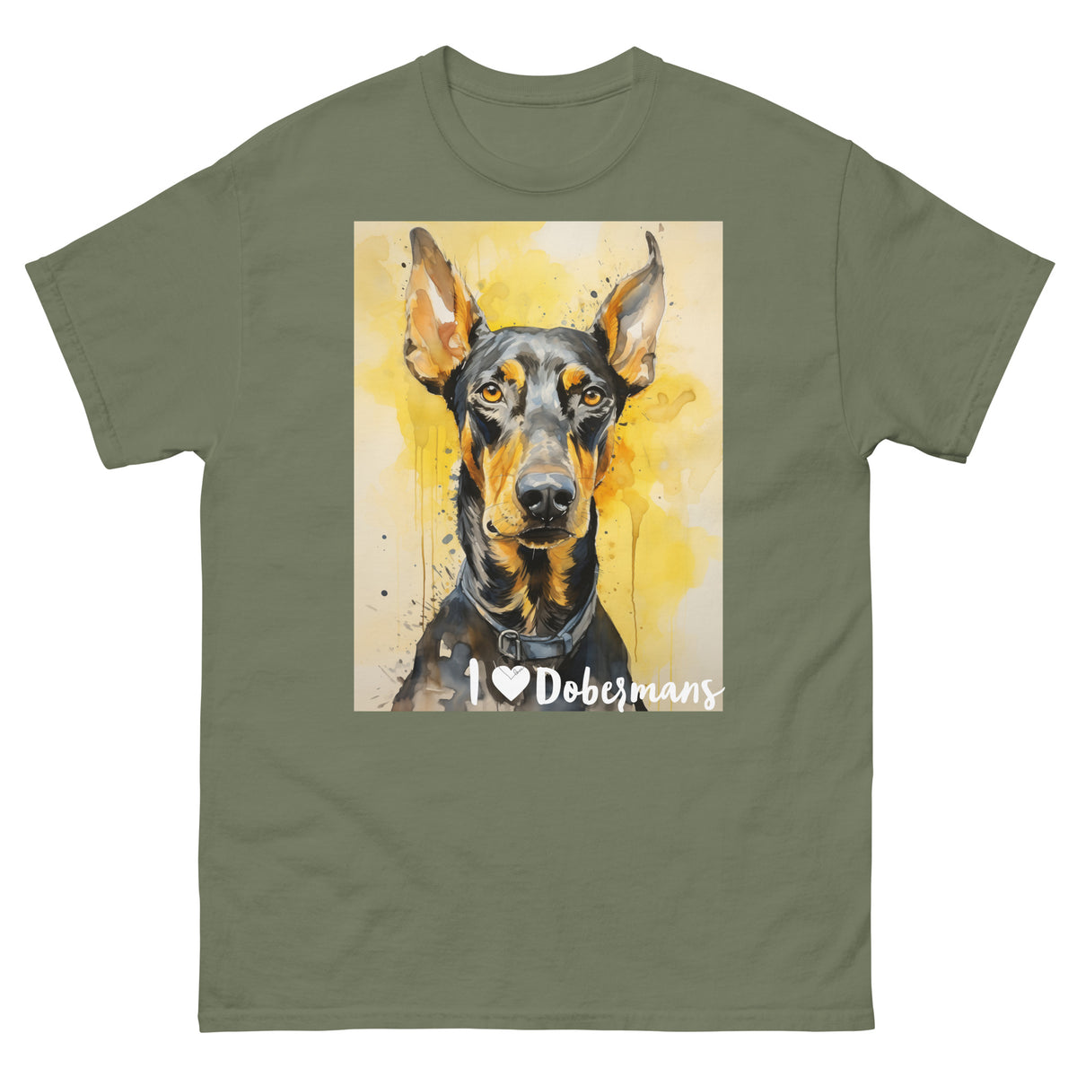 Men's classic tee - I ❤ DOGS - Doberman Pinscher