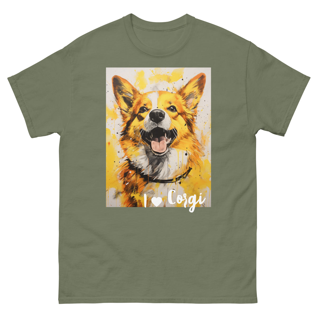 Men's classic tee - I ❤ DOGS - Pembroke Welsh Corgi