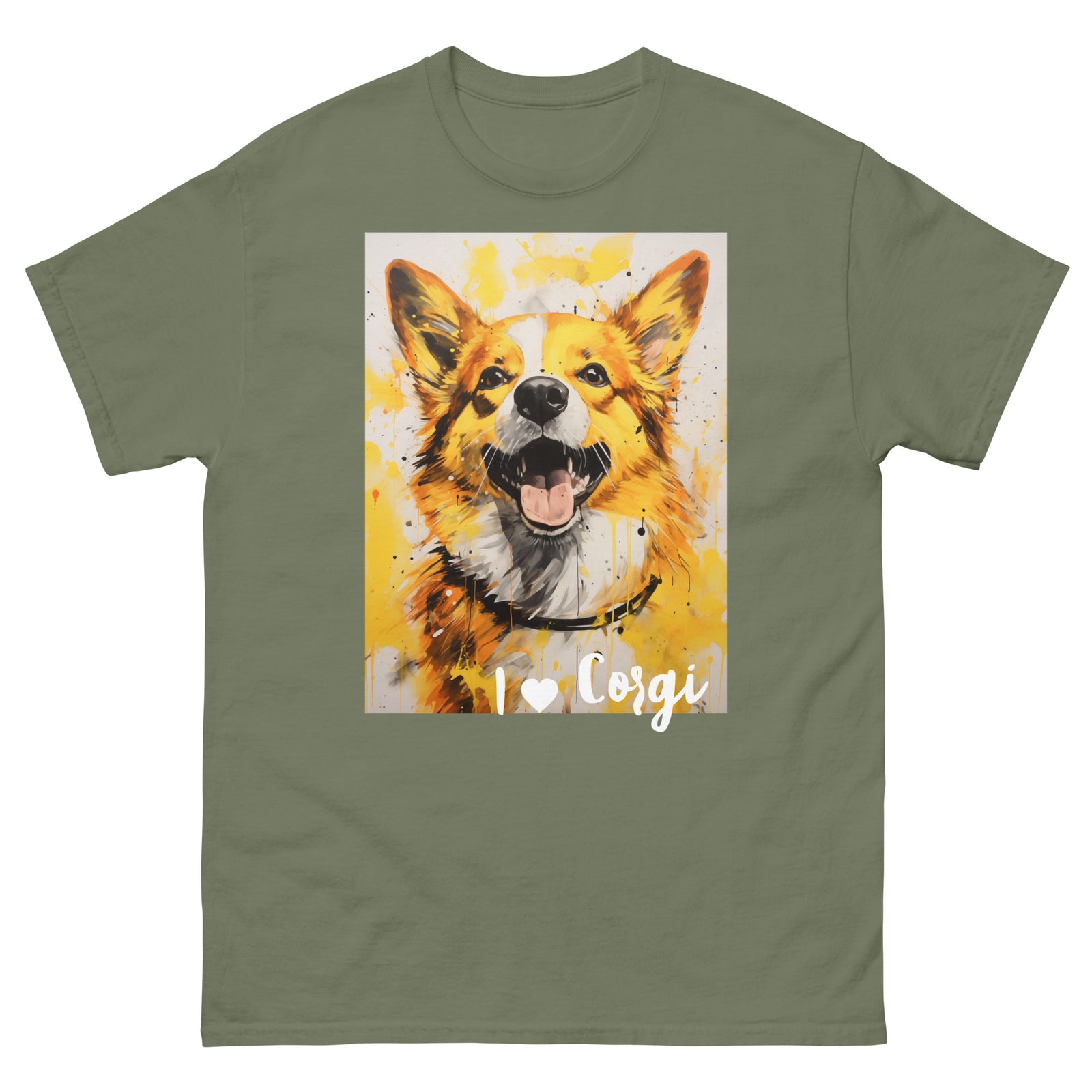 Men's classic tee - I ❤ DOGS - Pembroke Welsh Corgi