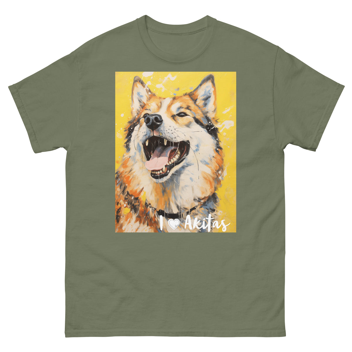 Men's classic tee - I ❤ DOGS - Akita
