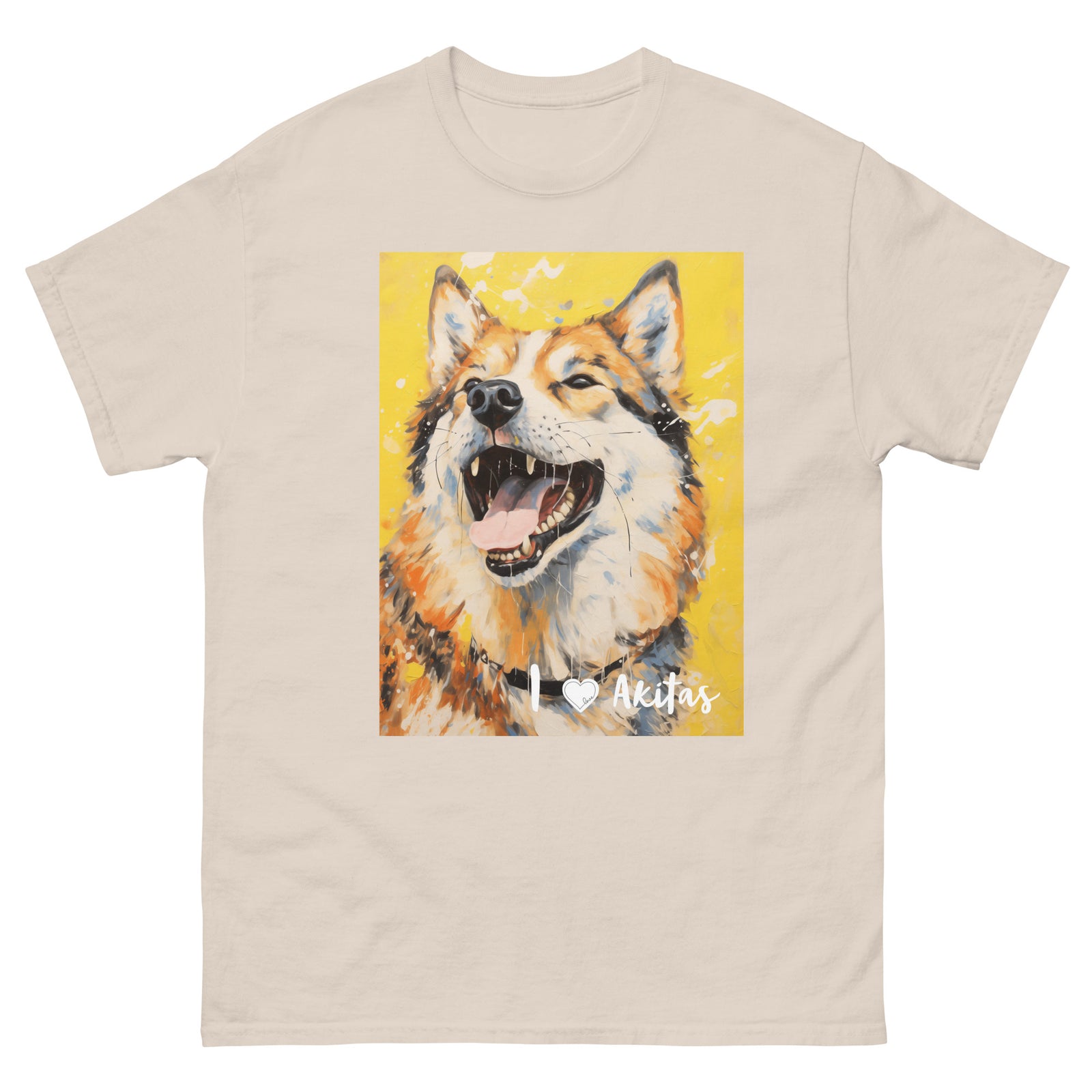 Men's classic tee - I ❤ DOGS - Akita