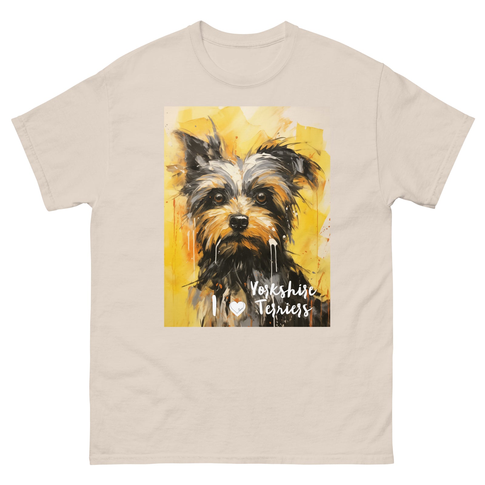 Men's classic tee - I ❤ DOGS - Yorkshire Terrier