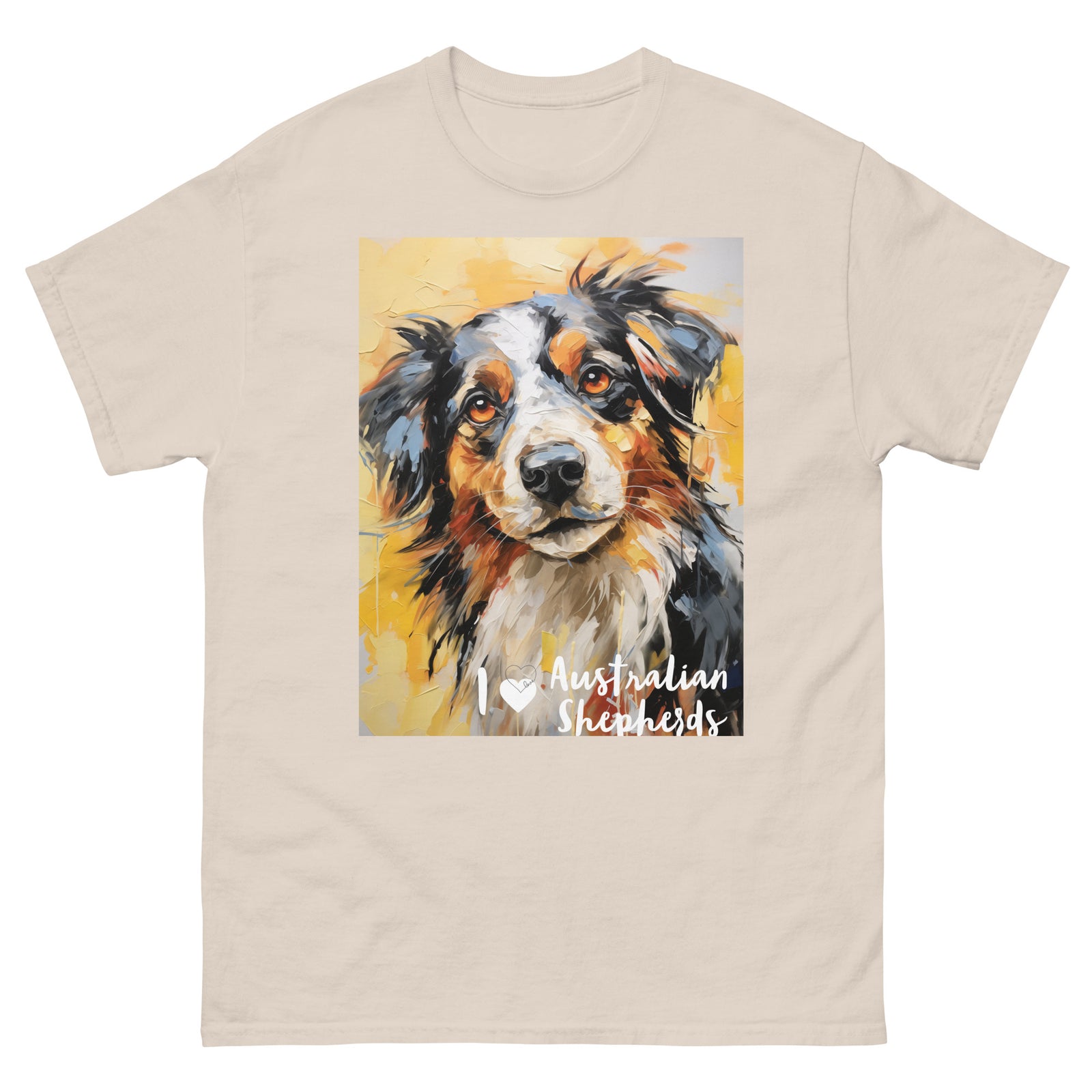 Men's classic tee - I ❤ DOGS - Australian Shepherd