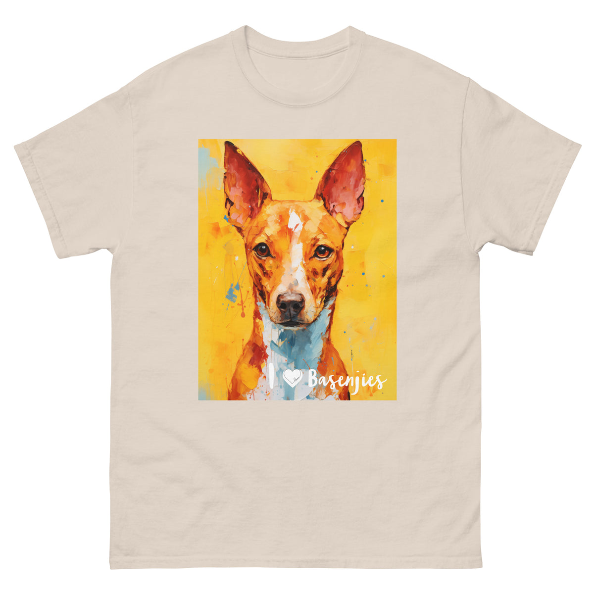 Men's classic tee - I ❤ DOGS - Basenji