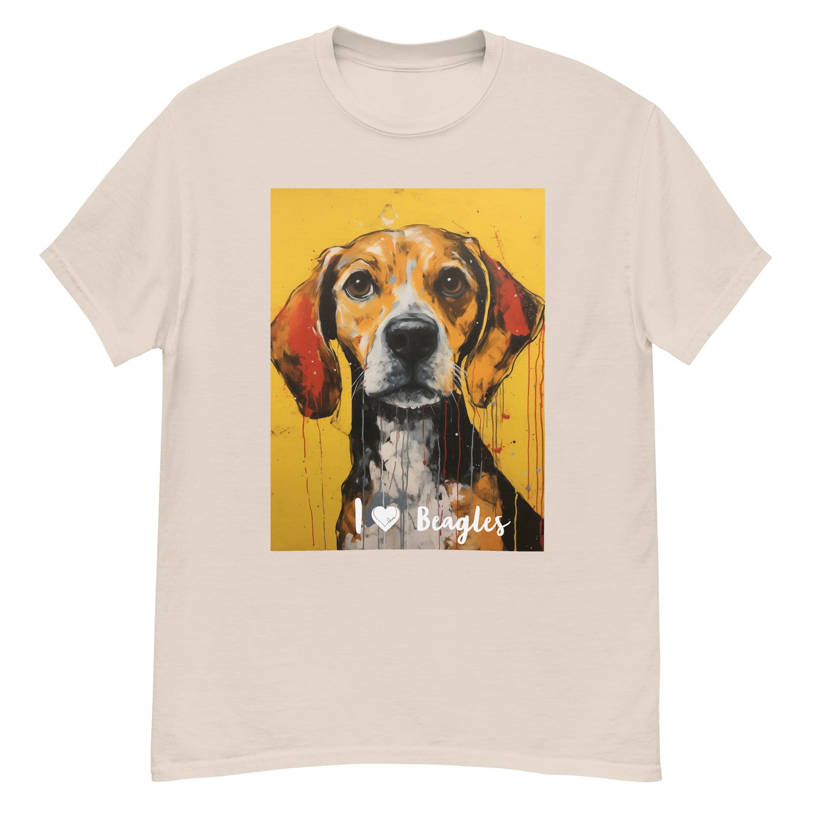 Men's classic tee - I ❤ DOGS - Beagle