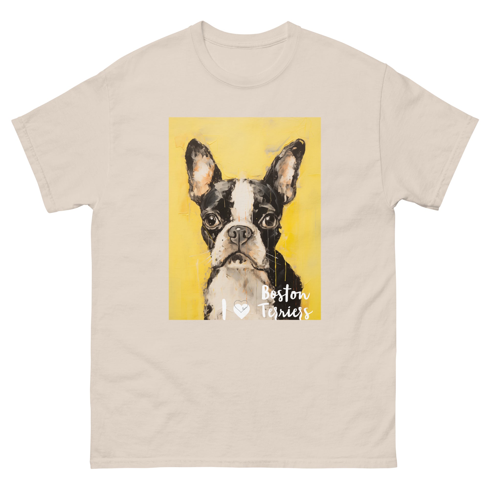 Men's classic tee - I ❤ DOGS - Boston Terrier