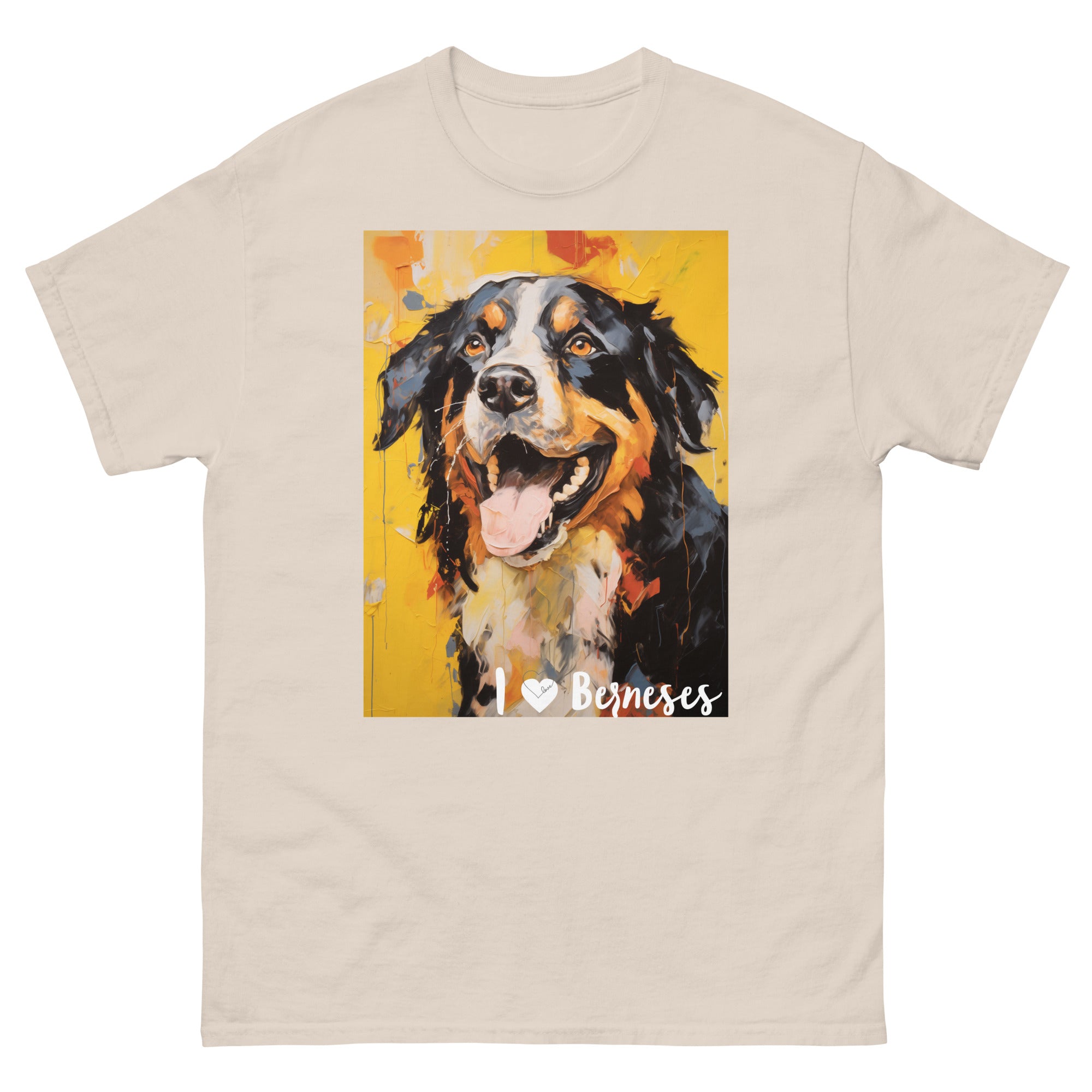 Men's classic tee - I ❤ DOGS - Bernese Mountain Dog