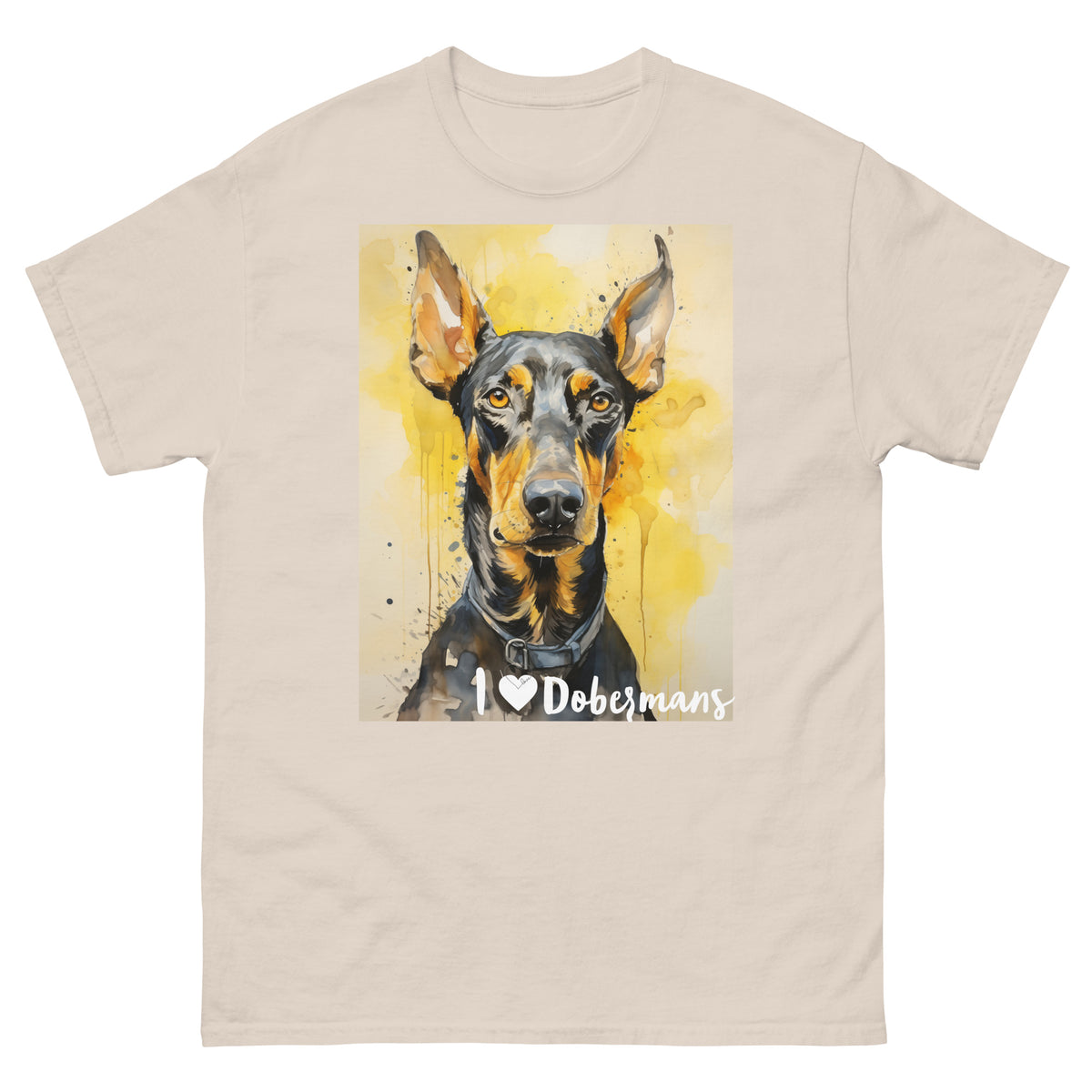 Men's classic tee - I ❤ DOGS - Doberman Pinscher