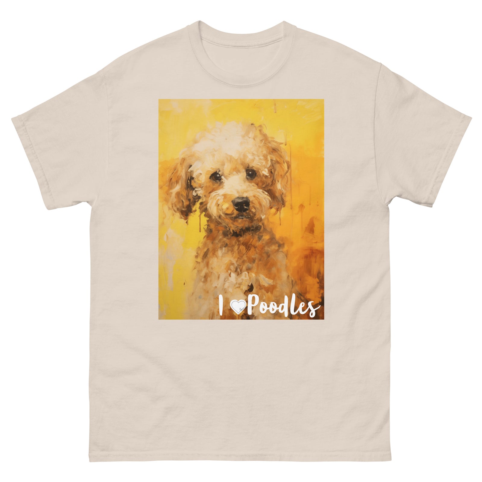 Men's classic tee - I ❤ DOGS - Poodle