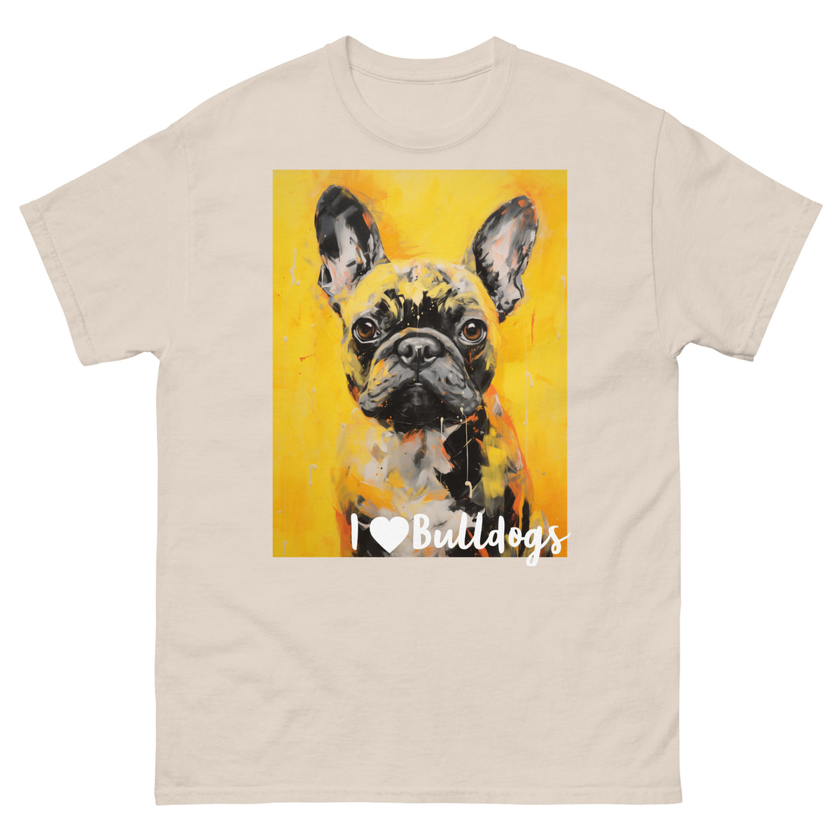 Men's classic tee - I ❤ DOGS - French Bulldog