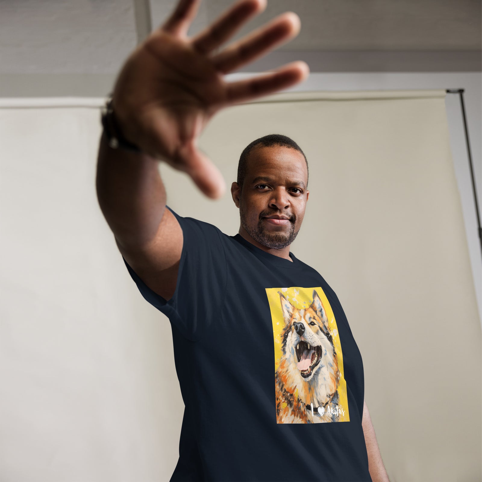 Men's classic tee - I ❤ DOGS - Akita