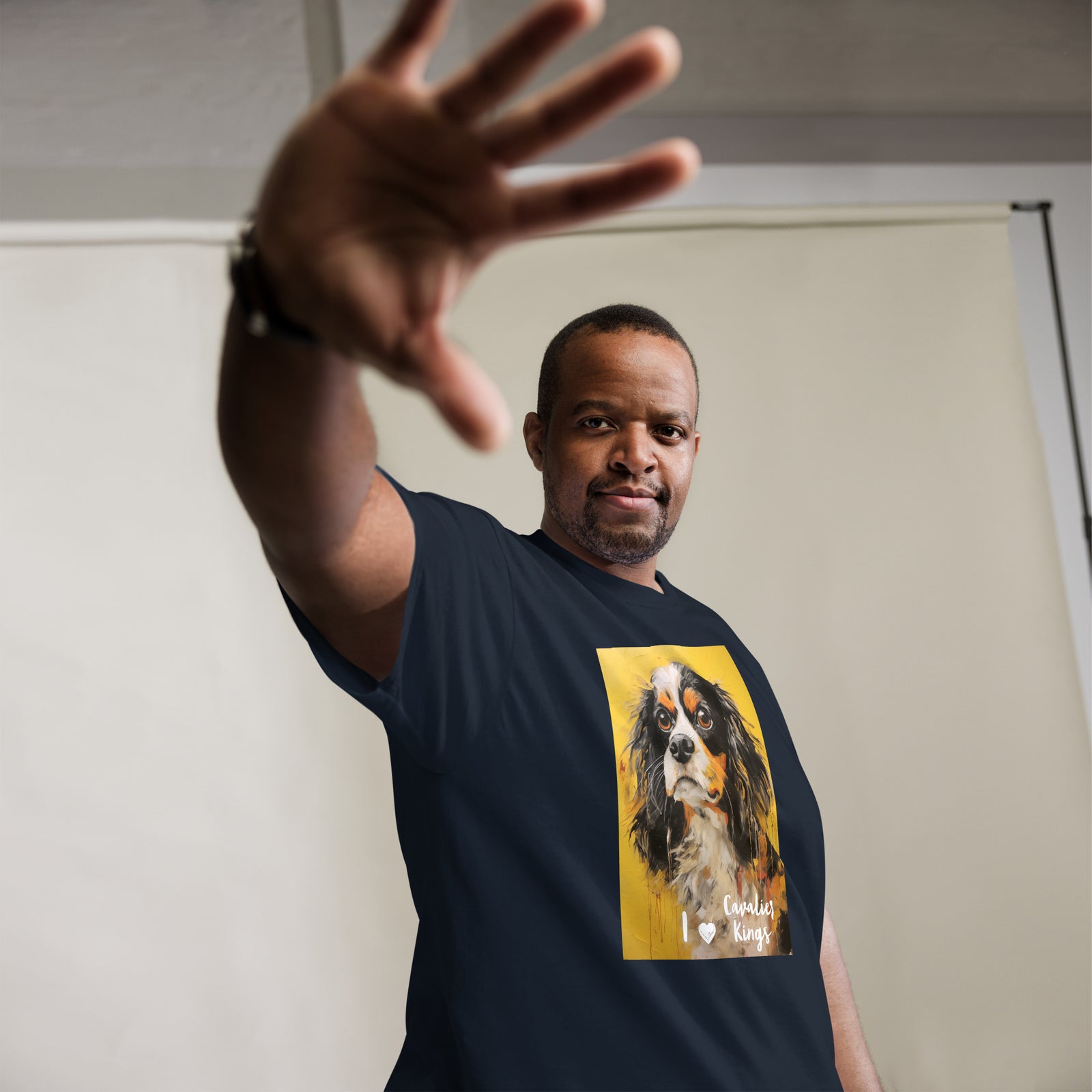 Men's classic tee - I ❤ DOGS - Cavalier King Charles Spaniel