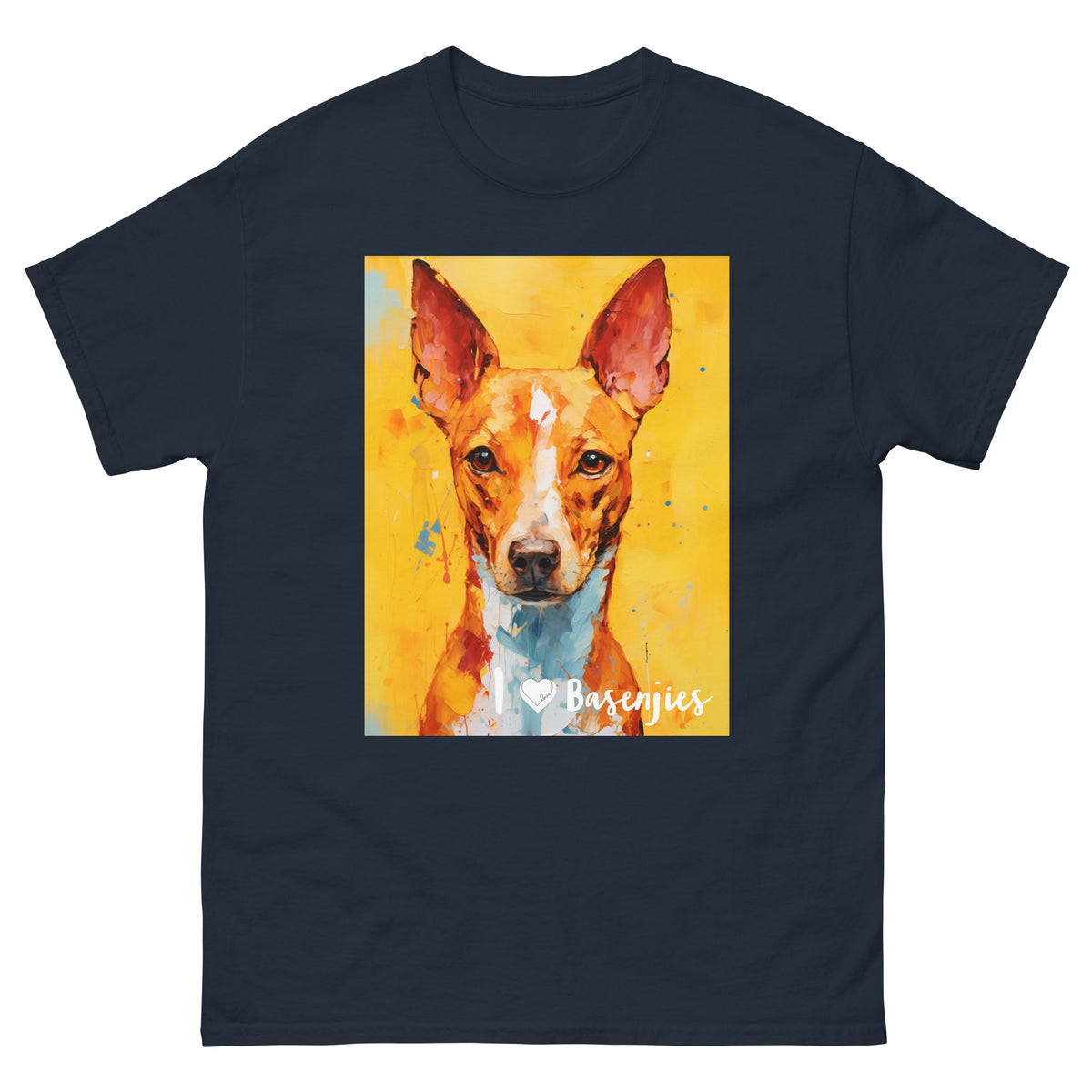 Men's classic tee - I ❤ DOGS - Basenji