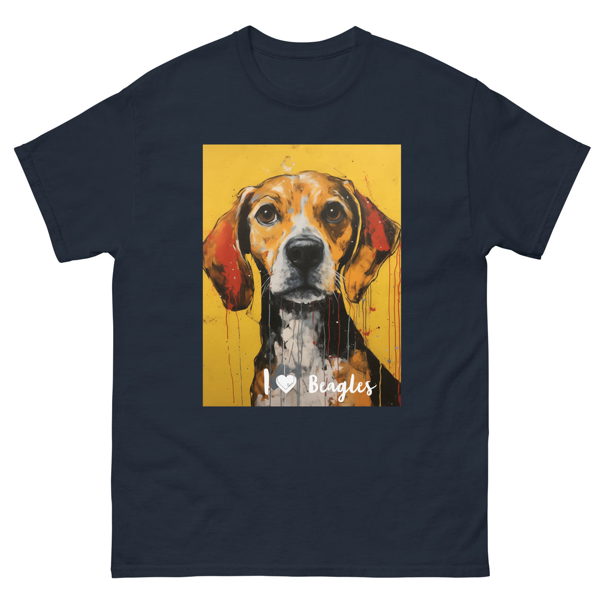 Men's classic tee - I ❤ DOGS - Beagle