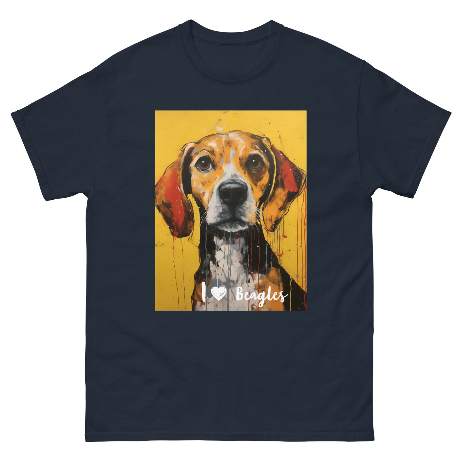 Men's classic tee - I ❤ DOGS - Beagle