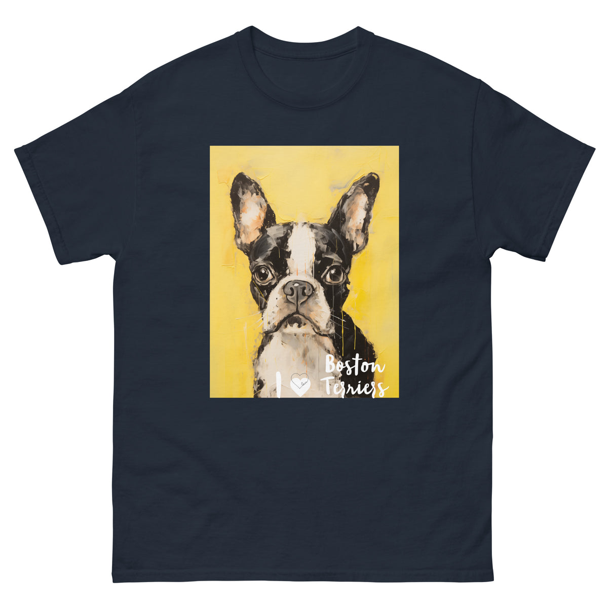 Men's classic tee - I ❤ DOGS - Boston Terrier
