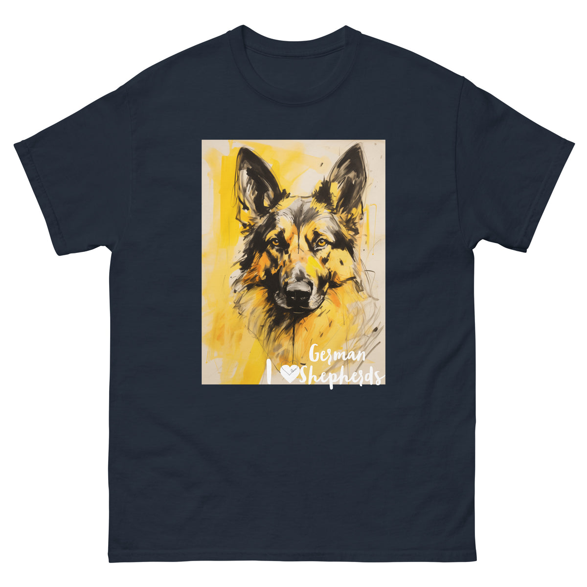 Men's classic tee - I ❤ DOGS - German Shepherd