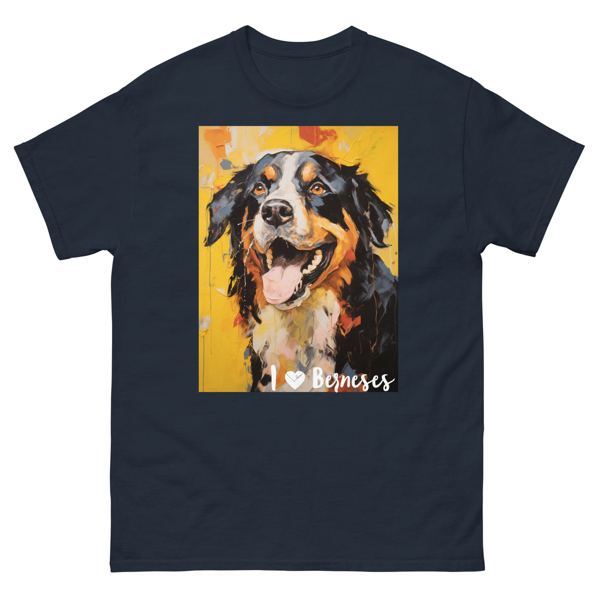 Men's classic tee - I ❤ DOGS - Bernese Mountain Dog