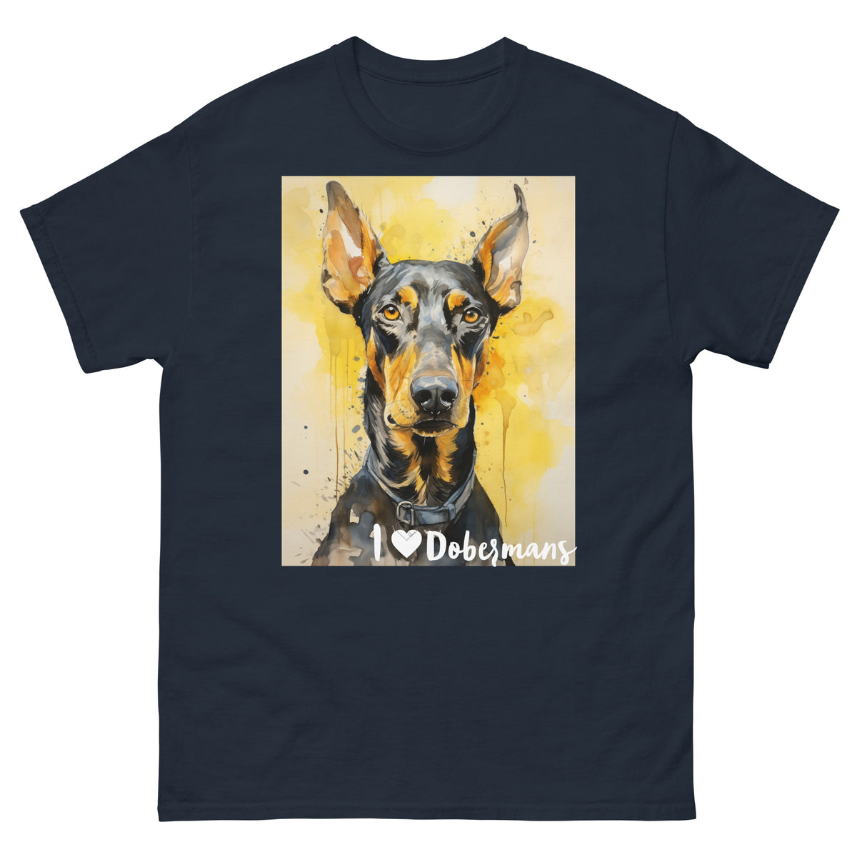 Men's classic tee - I ❤ DOGS - Doberman Pinscher