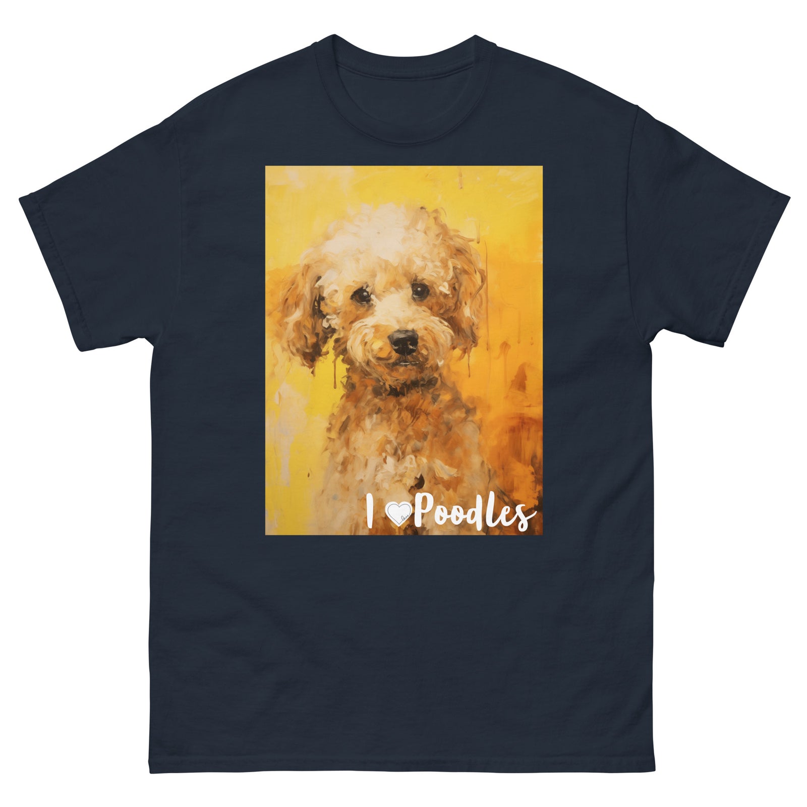 Men's classic tee - I ❤ DOGS - Poodle