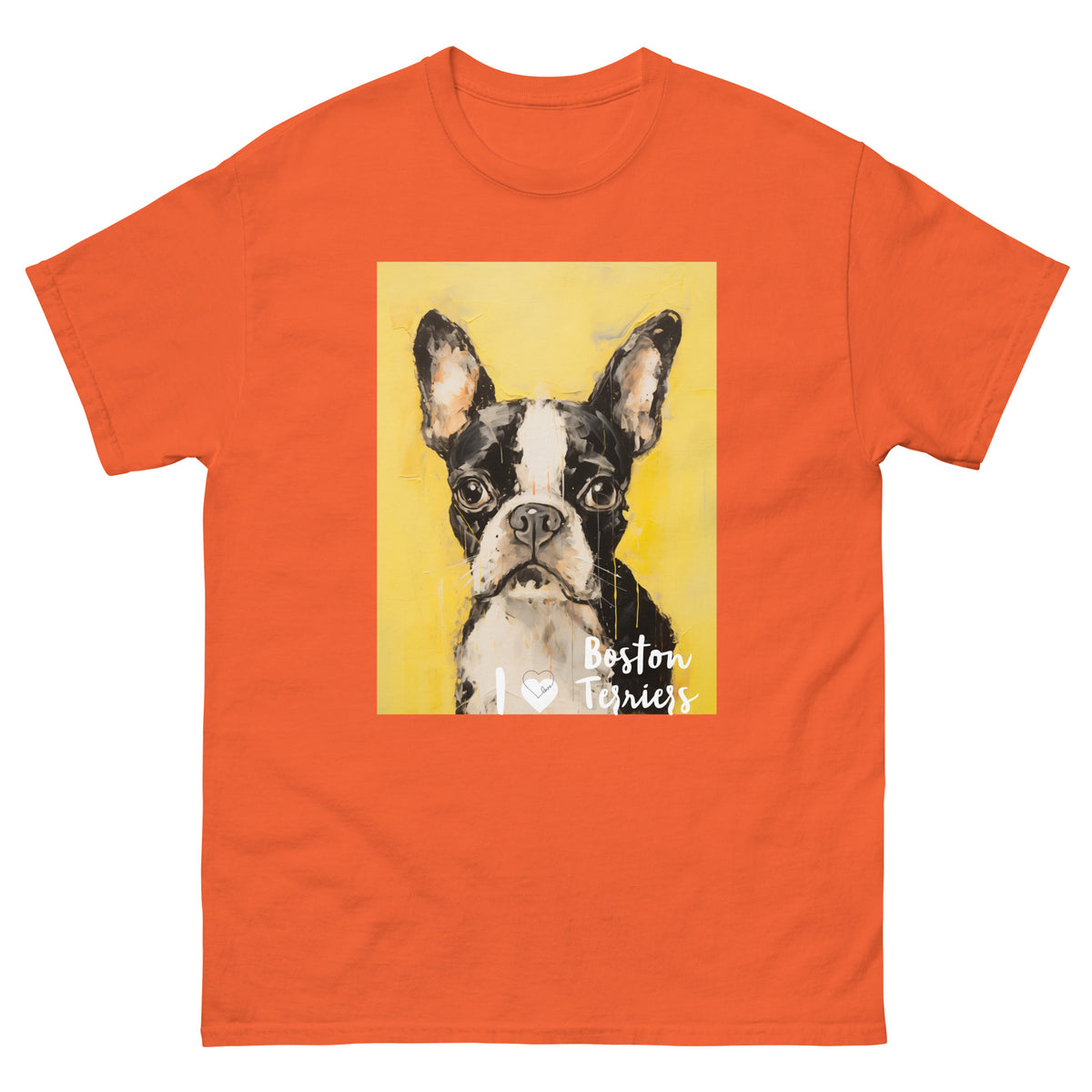 Men's classic tee - I ❤ DOGS - Boston Terrier