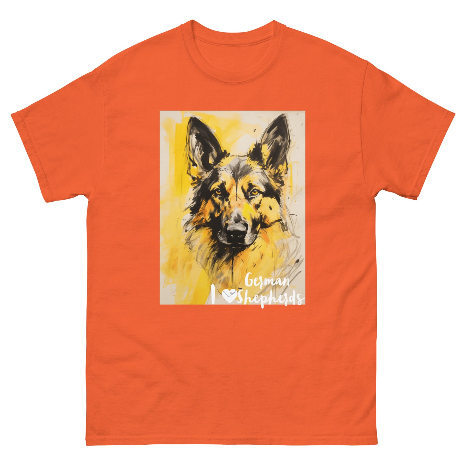 Men's classic tee - I ❤ DOGS - German Shepherd