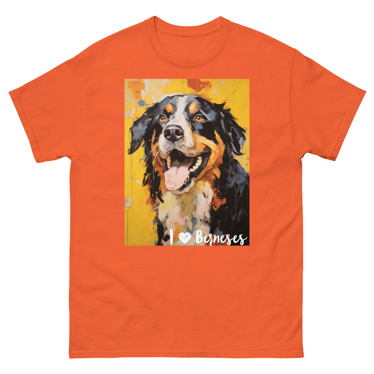 Men's classic tee - I ❤ DOGS - Bernese Mountain Dog