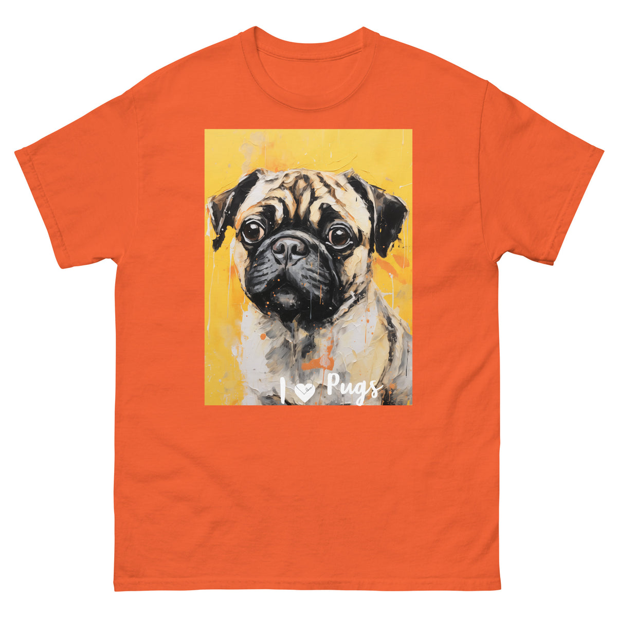 Men's classic tee - I ❤ DOGS - Pug