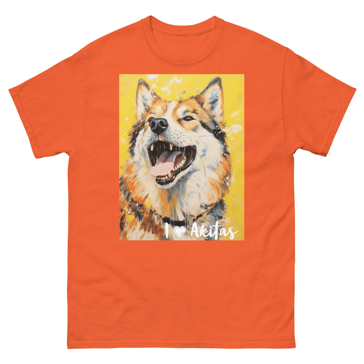 Men's classic tee - I ❤ DOGS - Akita