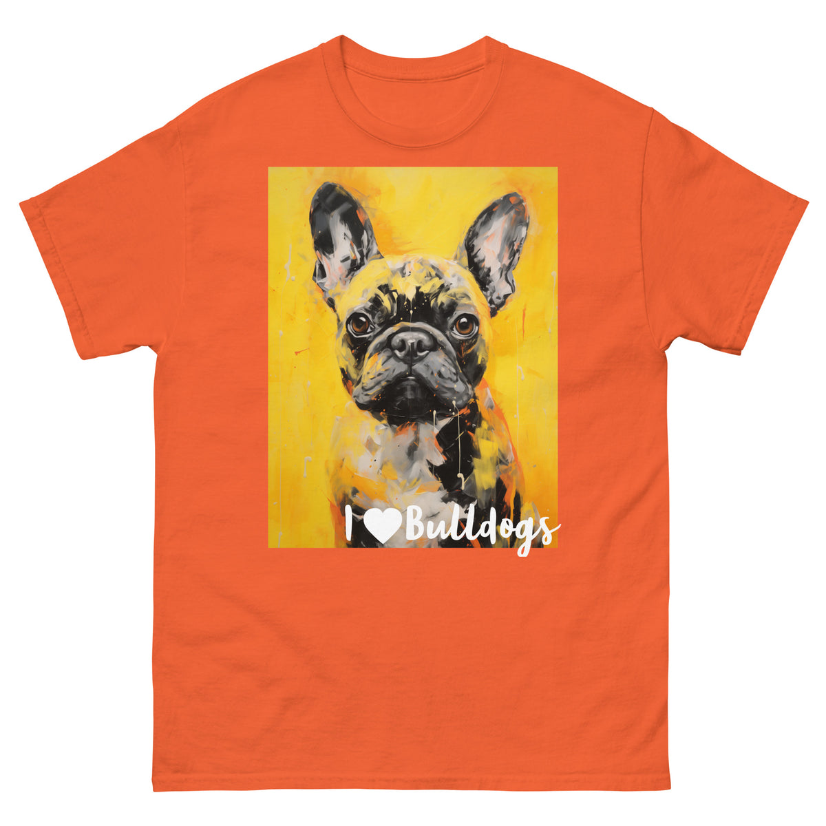 Men's classic tee - I ❤ DOGS - French Bulldog